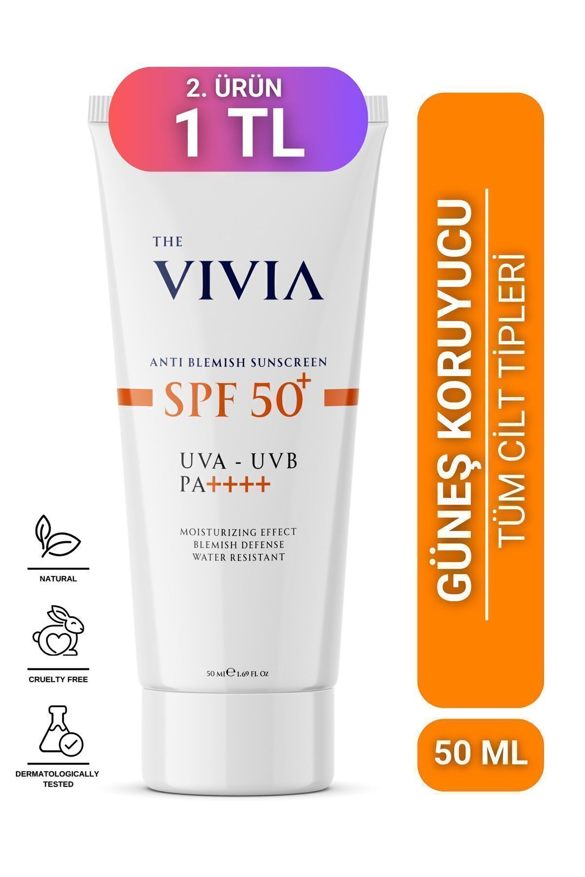 The Vivia Leke Karşıtı YüksekKoruyucu Spf50 Y...