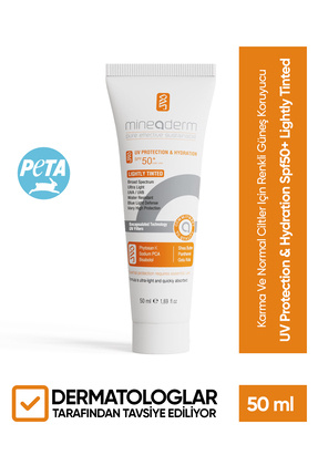 Karma Ve Normal Ciltler Için Renkli Güneş Koruyucu /uv Protection & Hydration Spf50+ Lightly Tinted Image 0