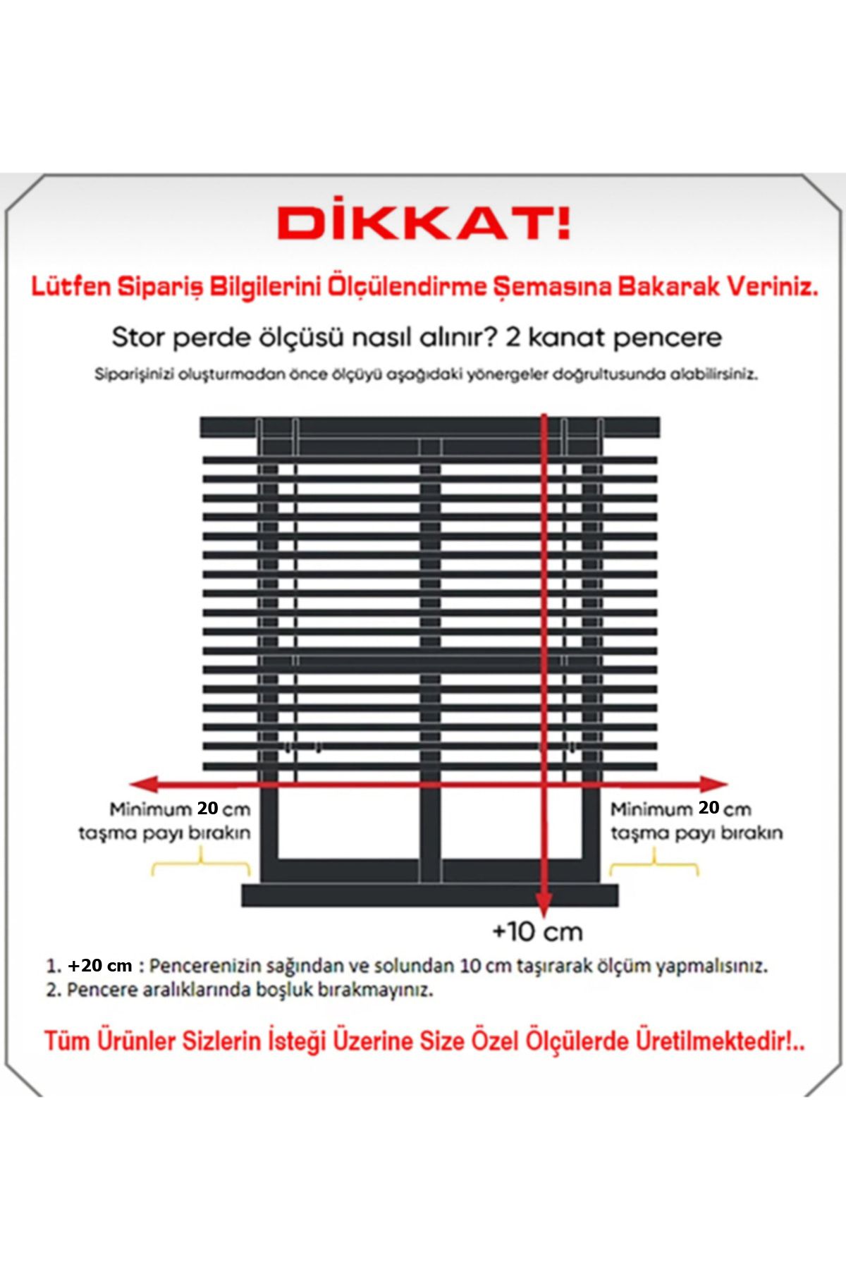 Lüks Stor Perde Ekru ( Etek Dilimli )