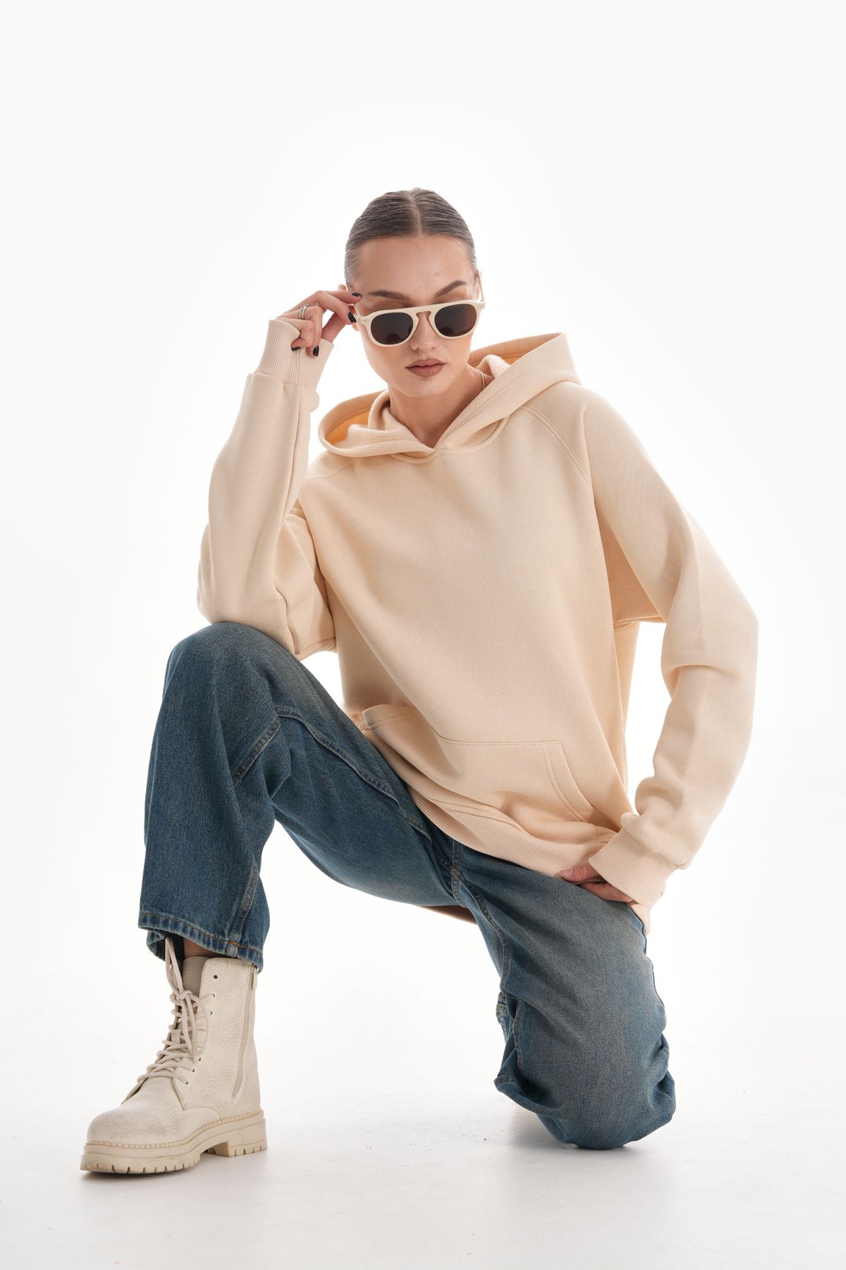 Kapüşonlu Oversize Sweatshirt