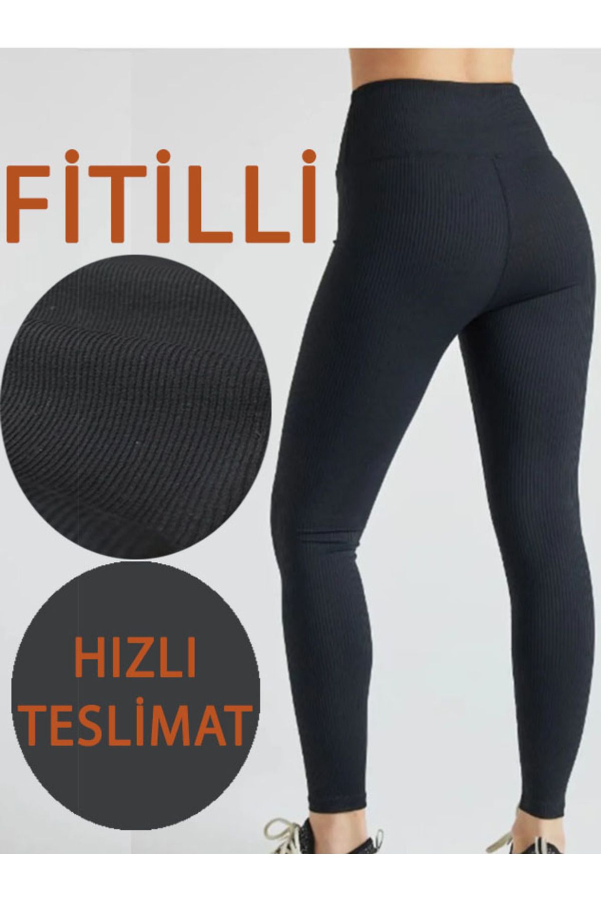 AŞAR MODA TEKSTİL Kadınkaşkorse fitilli tayt