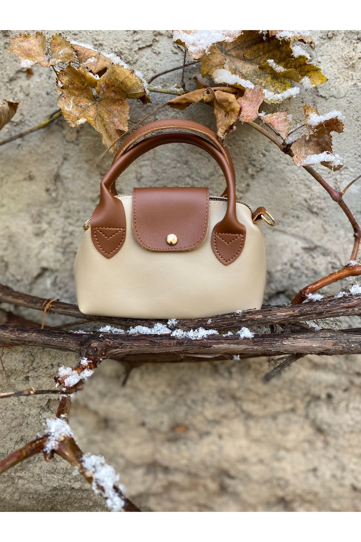 bag collar co Kadın minik elve omuz çantası