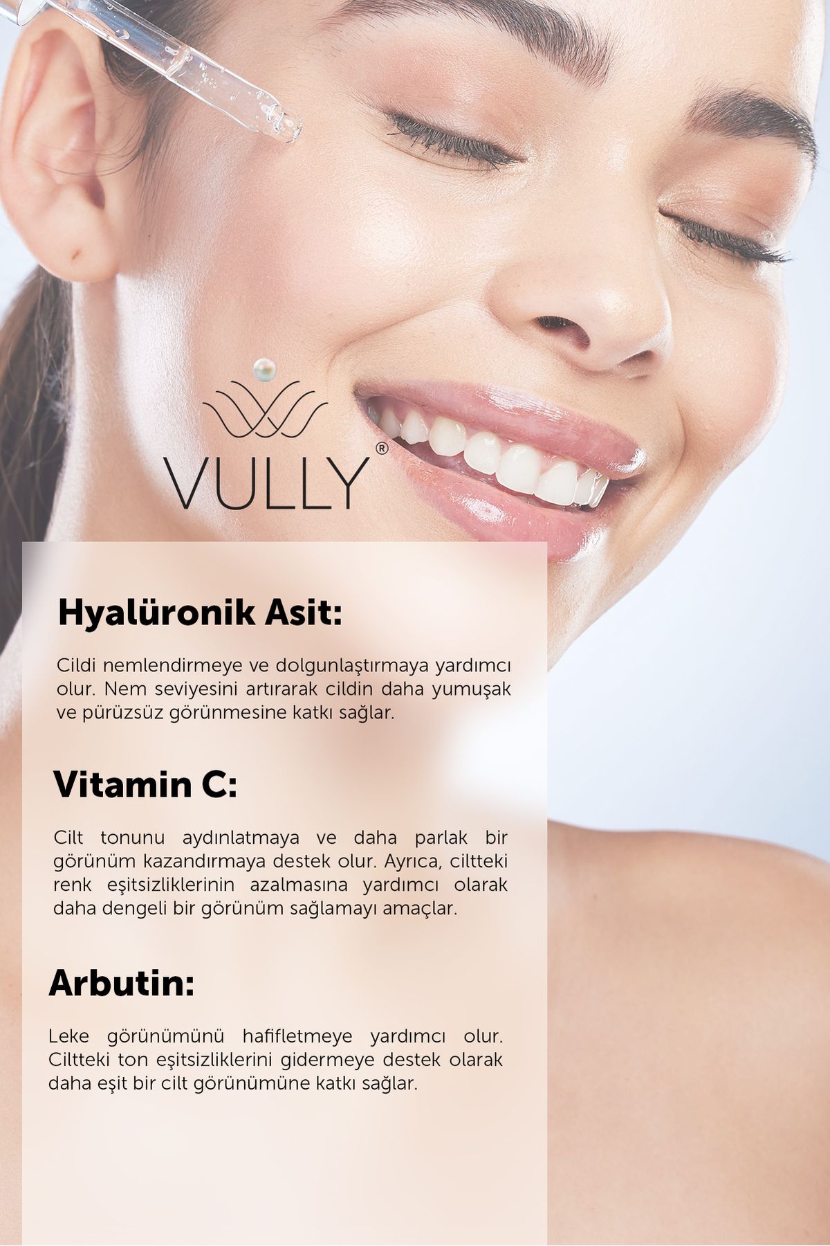 Cilt Tonu Eşitleyici - Onarıcı - Leke Karşıtı Serum 30ml (%2 ARBUTİN -% 2HYALURONİC - %2 VİTAMİN C)