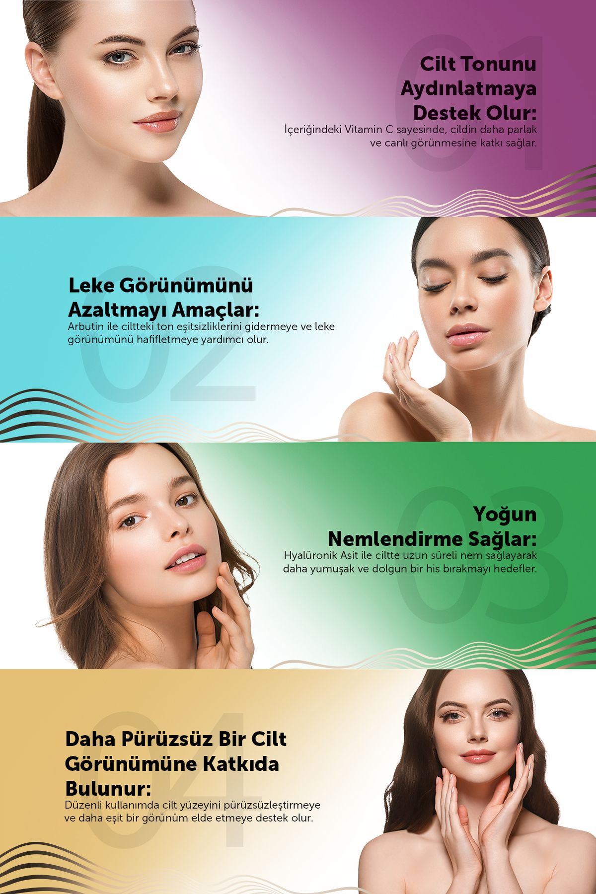 Cilt Tonu Eşitleyici - Onarıcı - Leke Karşıtı Serum 30ml (%2 ARBUTİN -% 2HYALURONİC - %2 VİTAMİN C)