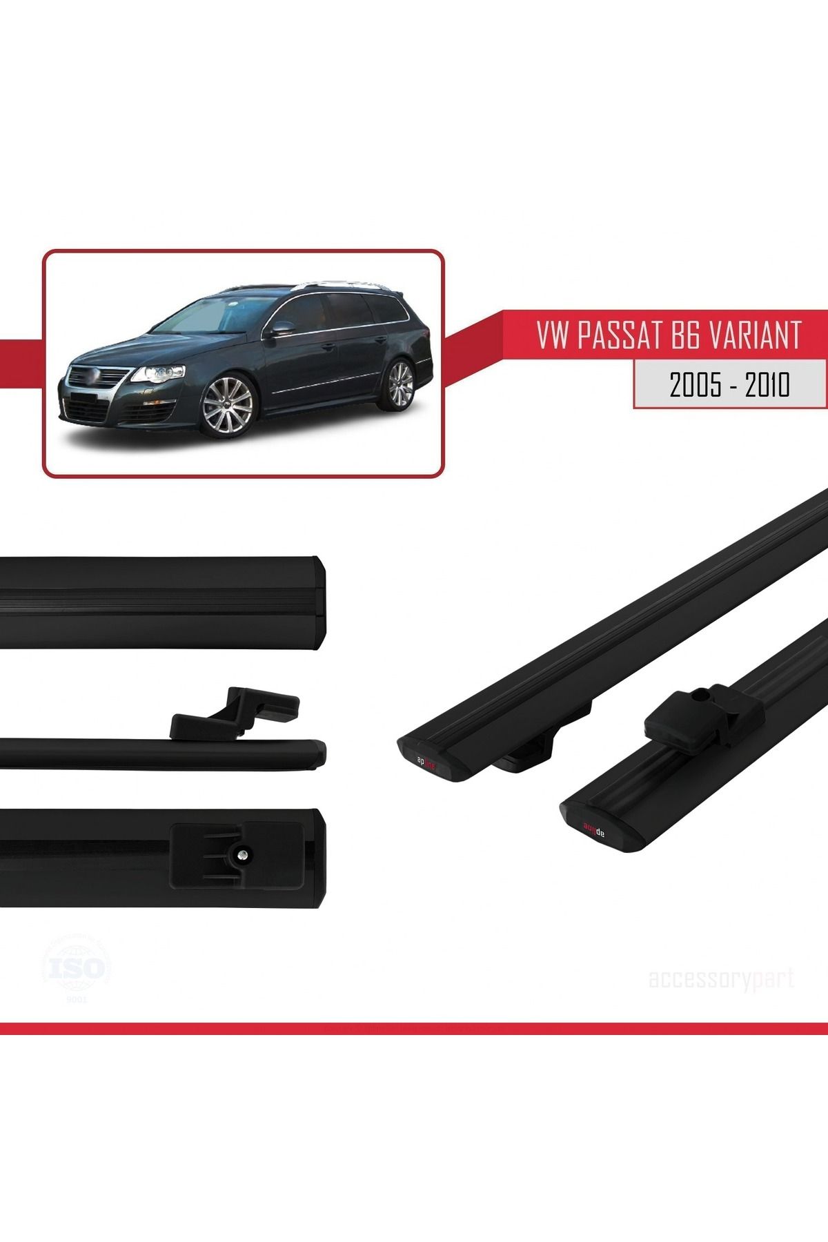 Volkswagen Passat B6 (3C) Variant 2005-2010 Arası Ile Uyumlu Basıc Model Universal Ara Atkı Tavan Ba