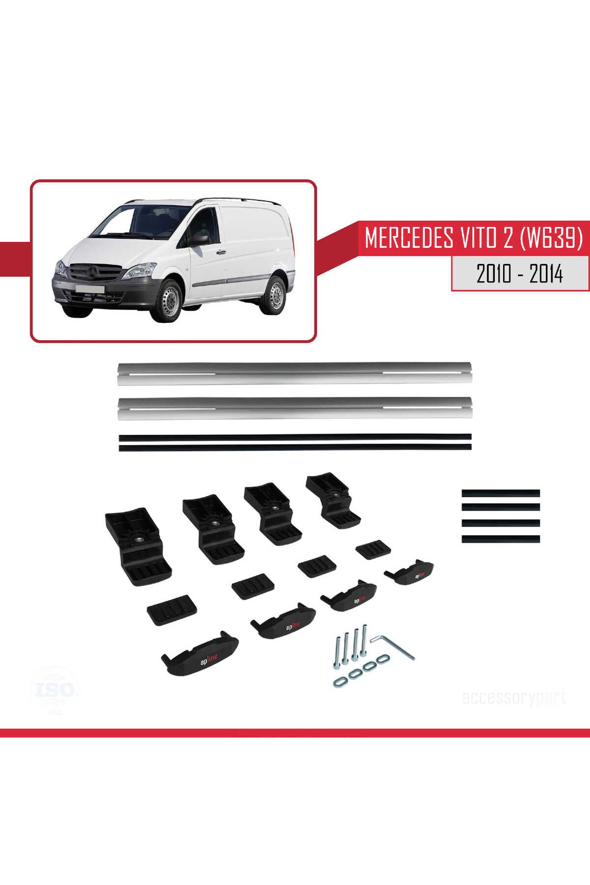 Mercedes Vito 2 (W639) Post-facelift 2010-2014 Arası Ile Uyumlu Basıc Model Universal Ara Atkı Tavan