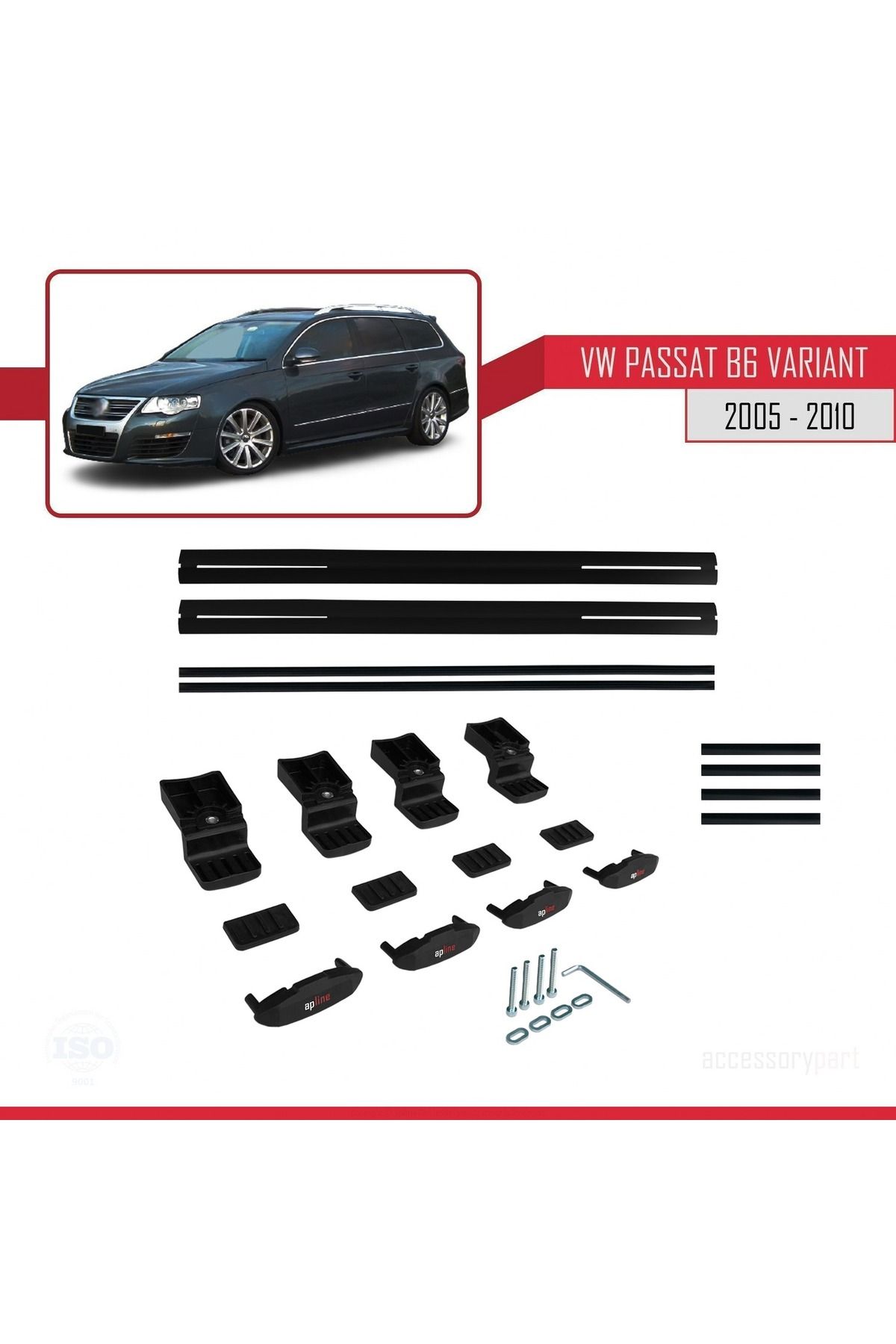 Volkswagen Passat B6 (3C) Variant 2005-2010 Arası Ile Uyumlu Basıc Model Universal Ara Atkı Tavan Ba