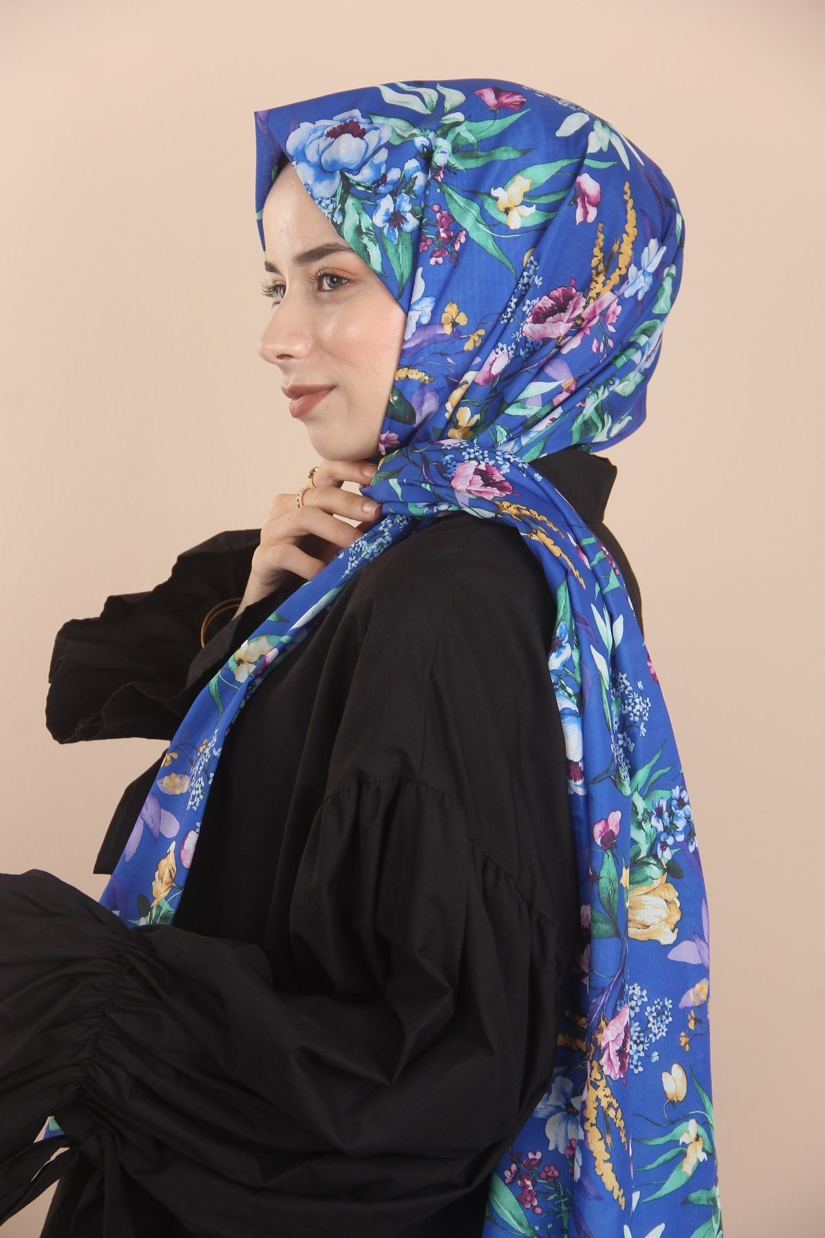 Saks Loryan Scarf Linen Summer Gül Şal