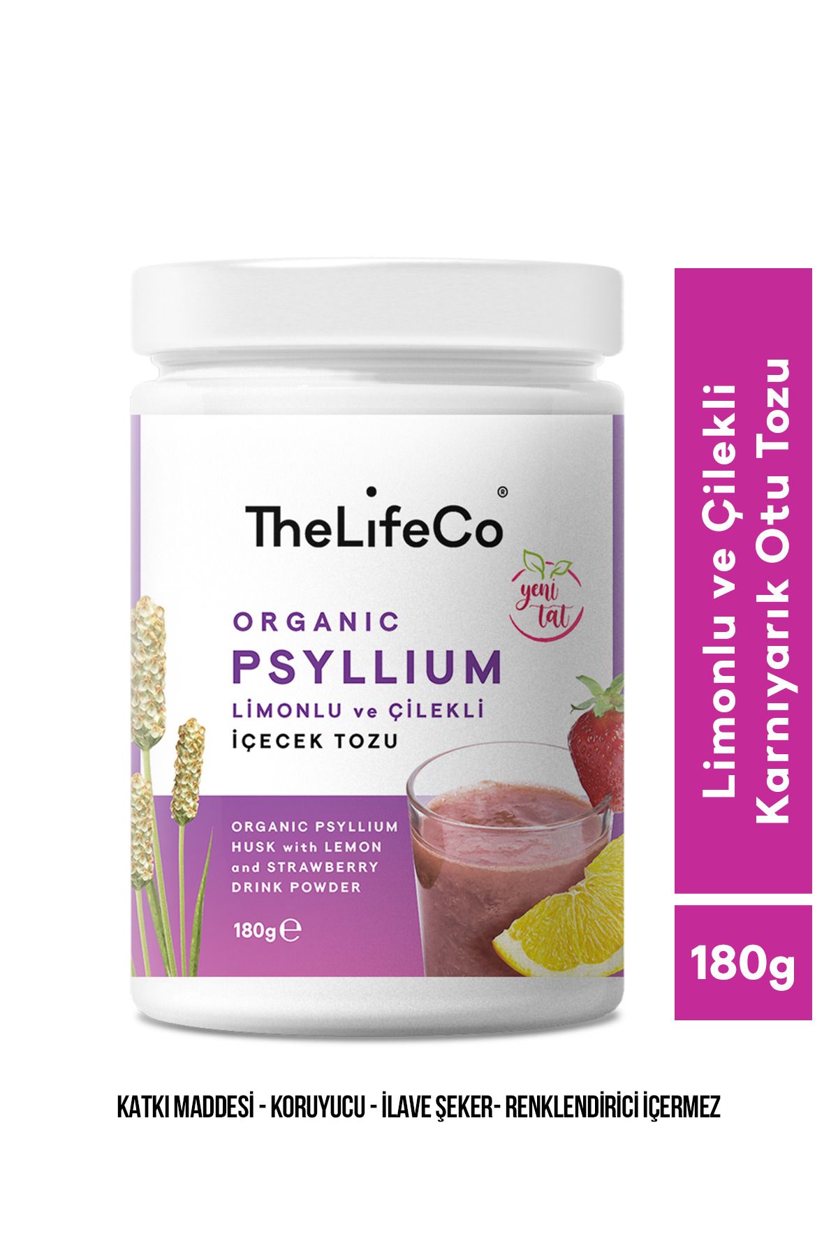 TheLifeCo Organik Psyllium -Karnıyarık Otu Li...