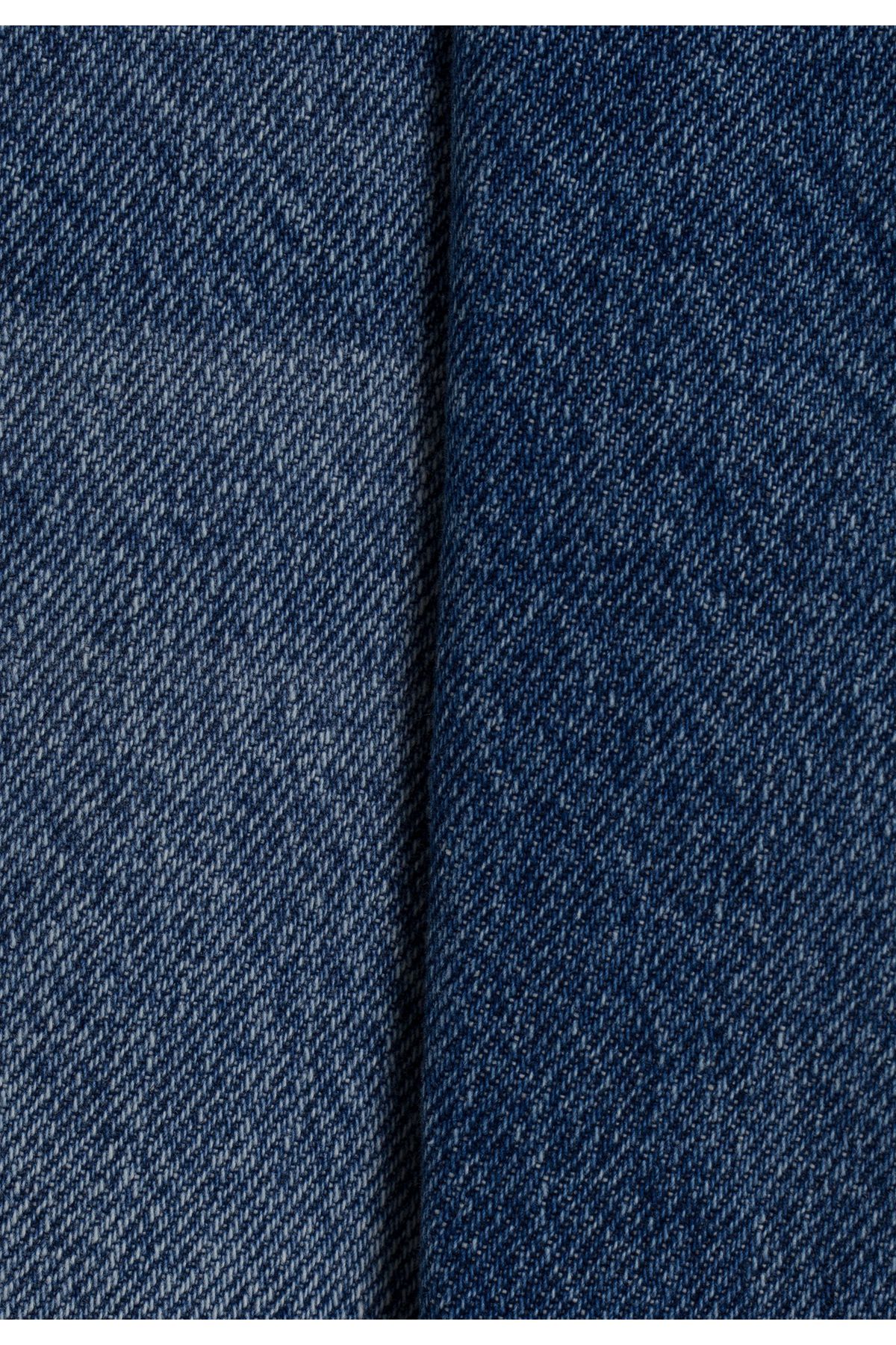 Çift Renkli Denim Pantolon