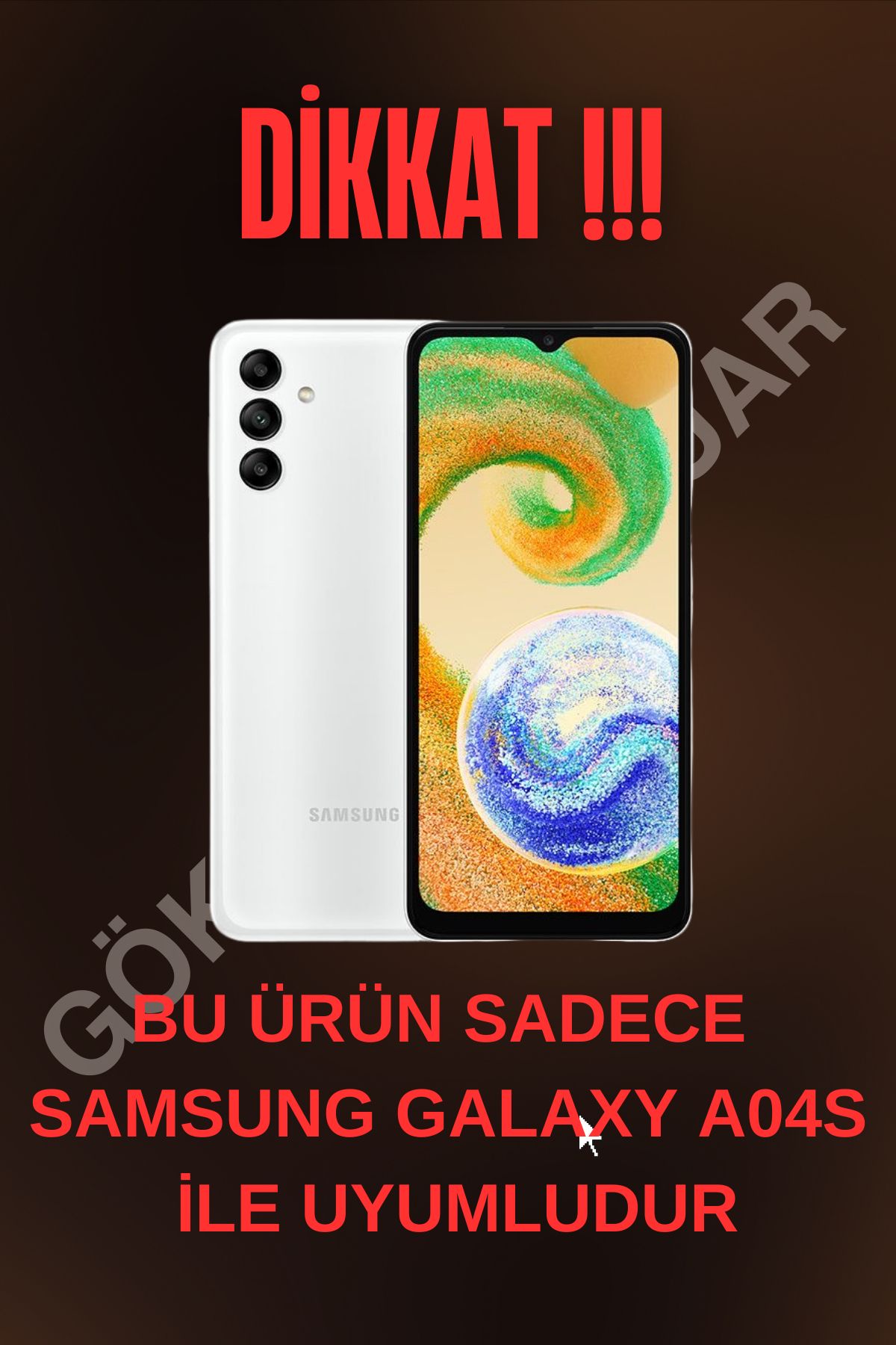 Samsung Galaxy A04s Uyumlu 3d Görünümlü Baskılı Telefon Kılıfı