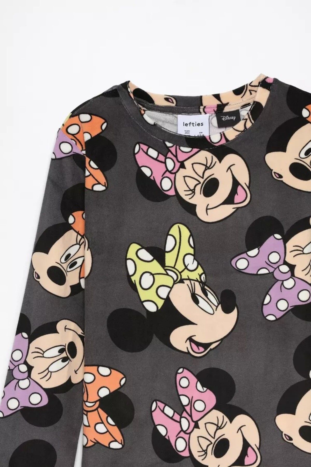 Fiyonklu Minnie Mouse ©Disney kadife pijama takımı