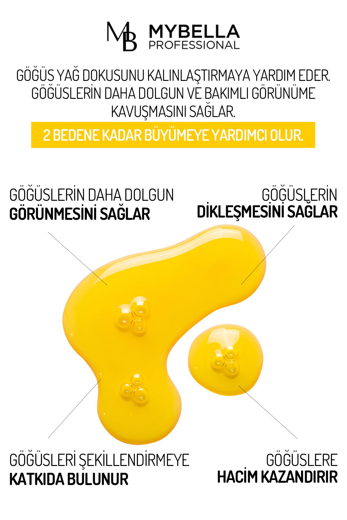 Göğüs Büyütmeye Yardımcı, Gögüs Bakım Serumu. 50 ml C Vitamini Ile Zenginleş Büyüt Me, Büyütü Cü