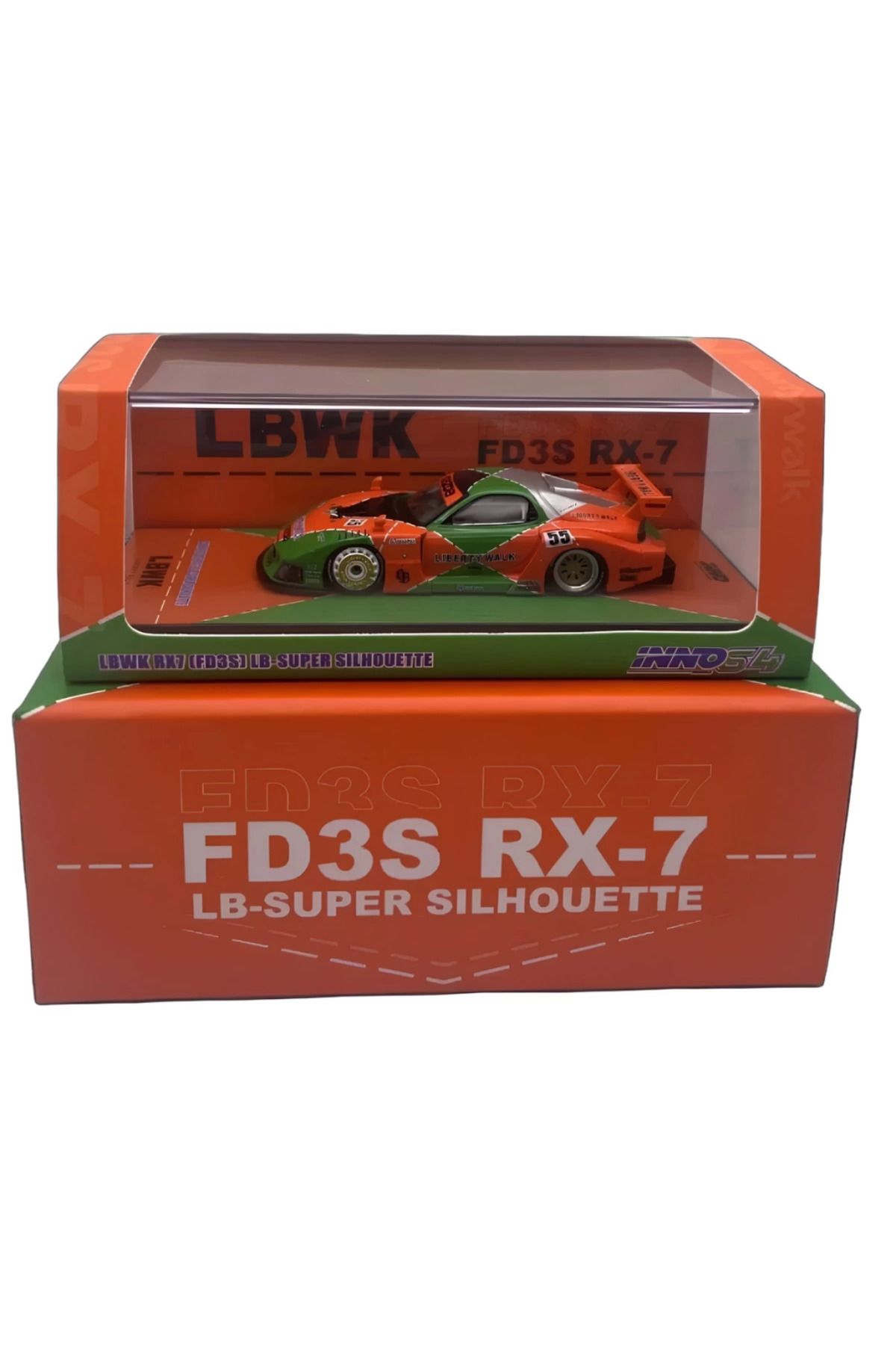 Inno 1/64 LBWK RX7 (FD3S) LB-SUPER Silhoutte