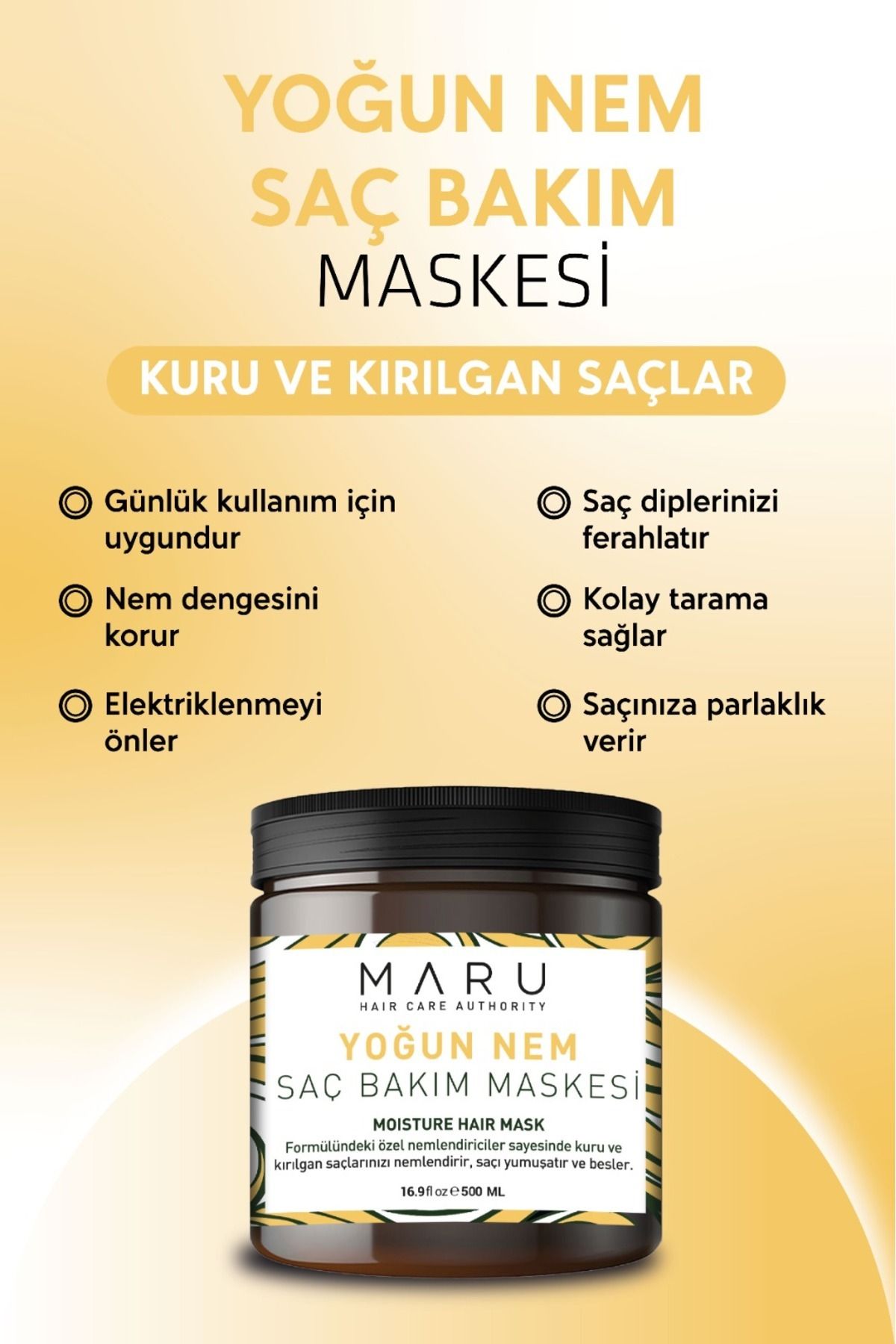 MARU Kuru Ve Yıpranmış SaçlarIçin Keratin & B...