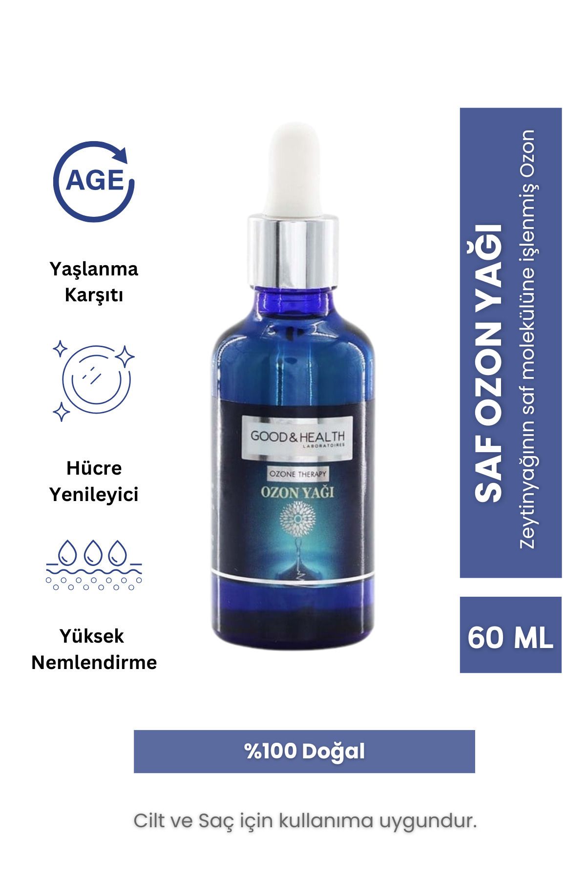 Ozone Therapy Yenileyici Onarıcı Ozon Yağı 60 Ml