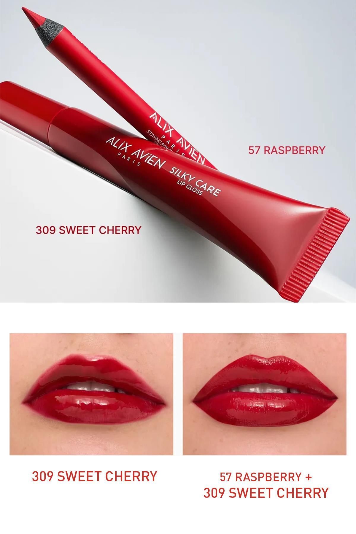 Silky Care Lipgloss 309 - Sweet Cherry - Yumuşak Pürüzsüz Görünüm - Koruyucu Ve Nemlendirici Etki