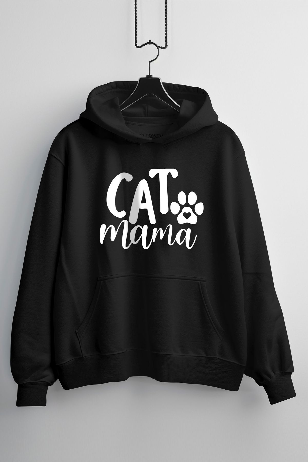 Zestia Unisex Hoodie, CatMama Tasarım Baskılı...