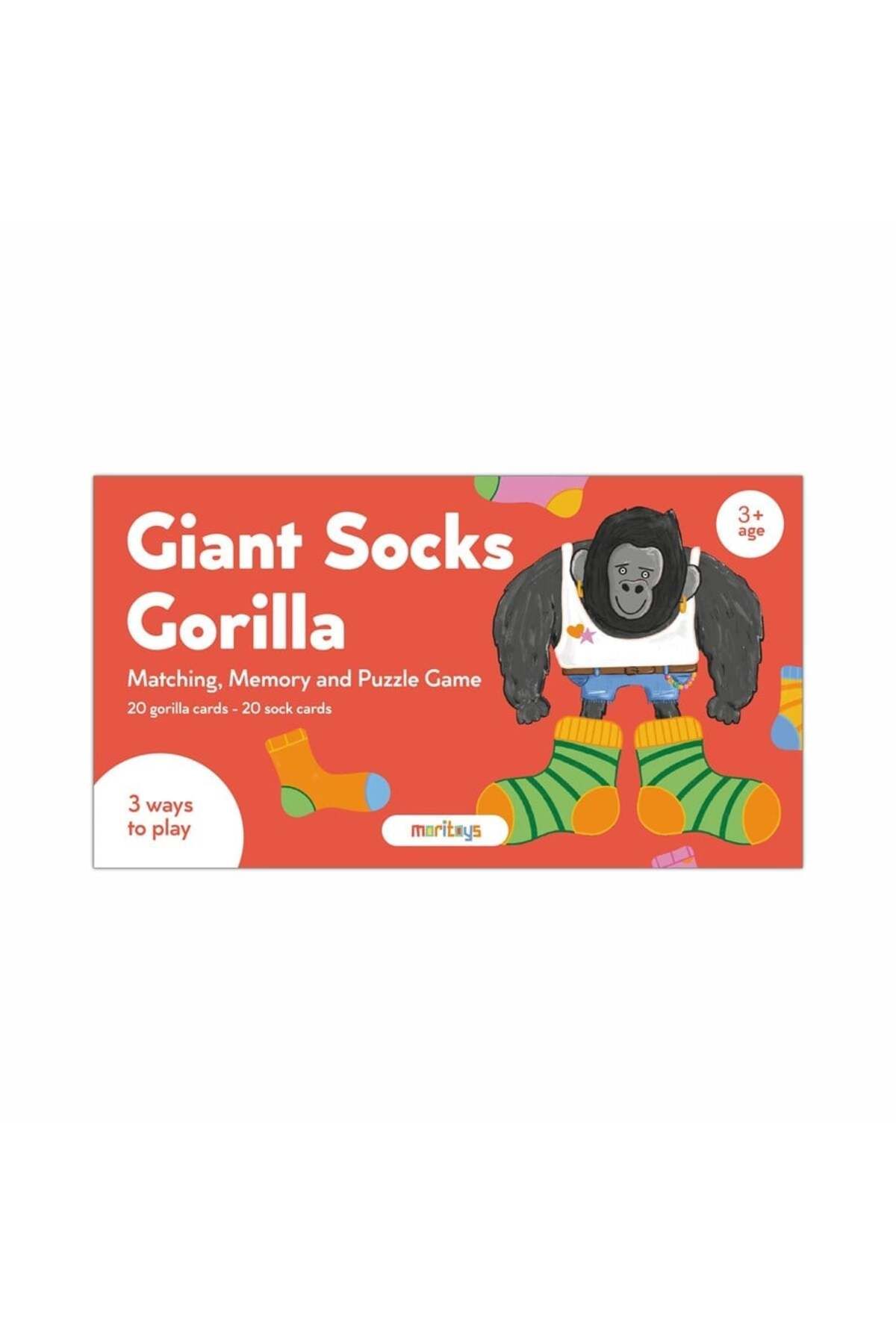 moritoys Giant Socks Gorilla40 Kartlı Hafıza,...