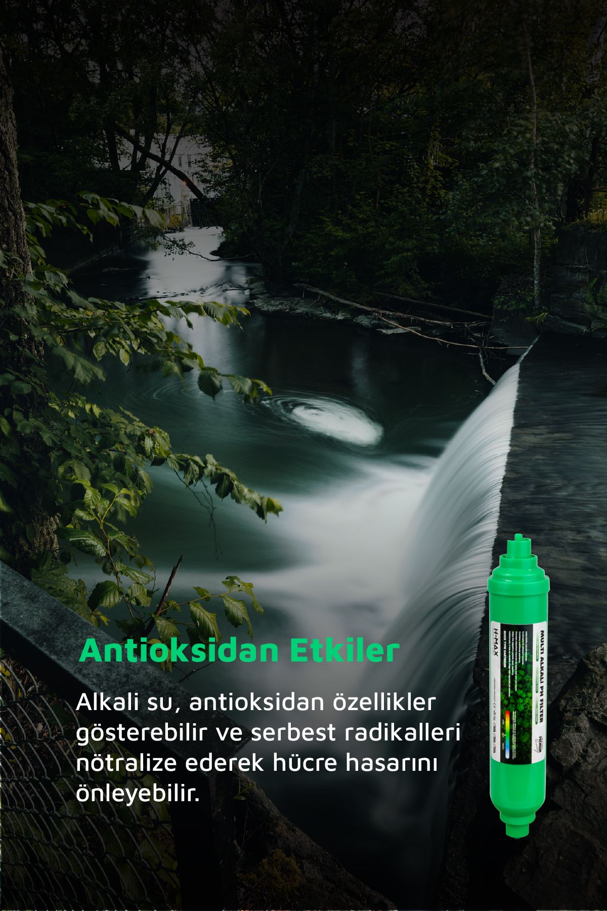 Su Arıtma Cihazları için Multi Alkali 8-9 pH Filtre Bioalkali (Alman Alkali)