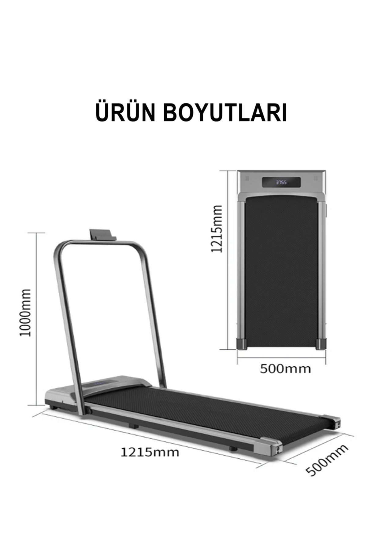 Eğim Aparatlı 2hp Yürüme Ve Koşu Bandı 7 katmanlı  Kumandalı Portatif Katlanabilir Koşu cihazı Aleti