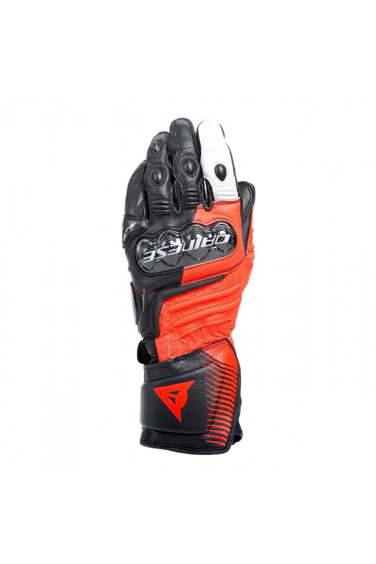 Dainese Carbon 4 Deri EldivenSiyah-kırmızı-be...