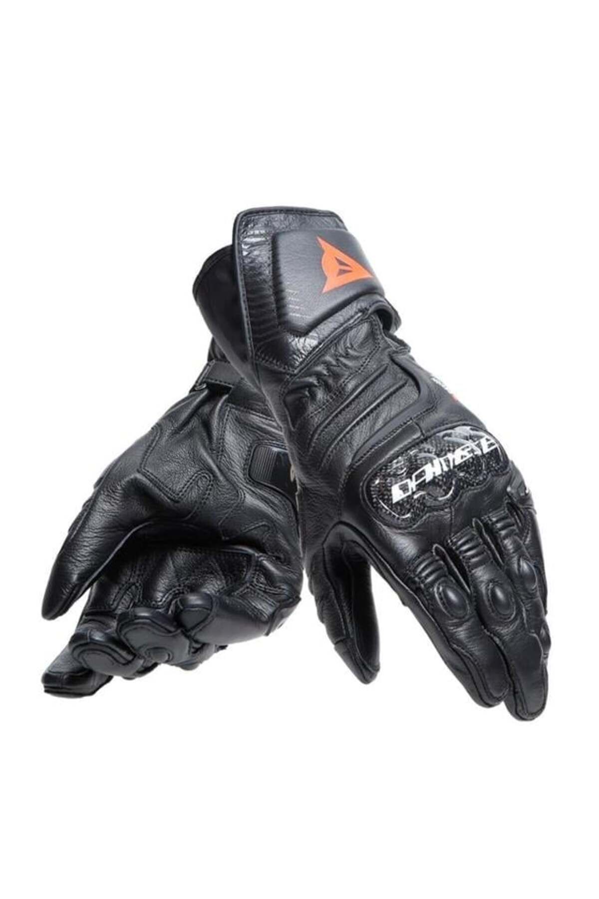 Dainese Carbon 4 Long GlovesBlack Deri Eldive...