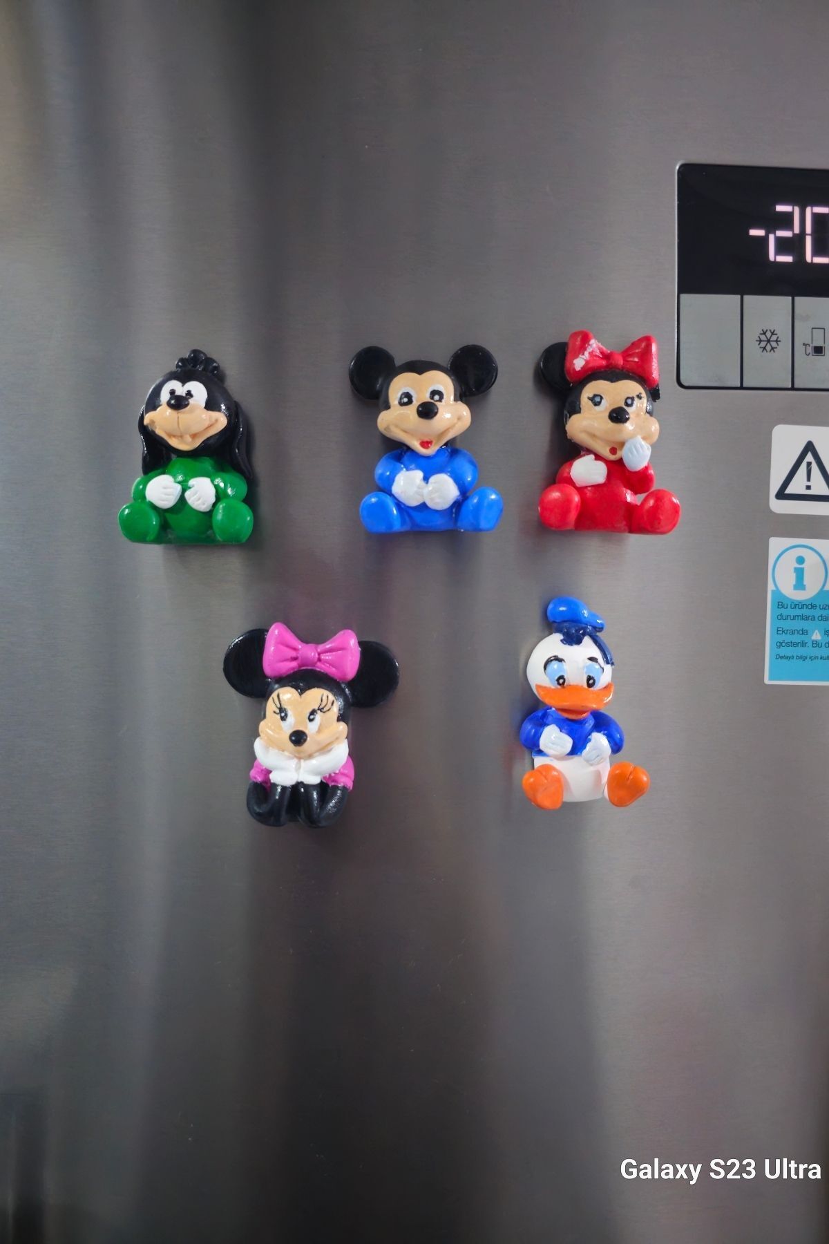 Eğitici Etkinlik Mickey Mouse Magnetli Taş Boyama Seti 2 Boyutlu 5'li 8 cm