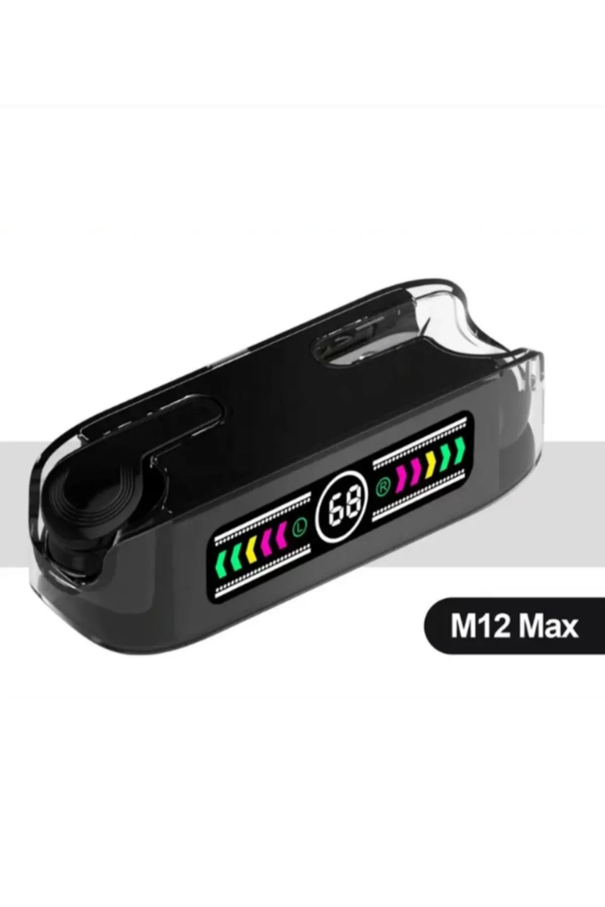 Dijital Şarj Göstergeli ve Üstün Kalitesiyle M-12 Max Pro Bluetooth Kulaklık Kablosuz Kulaklık