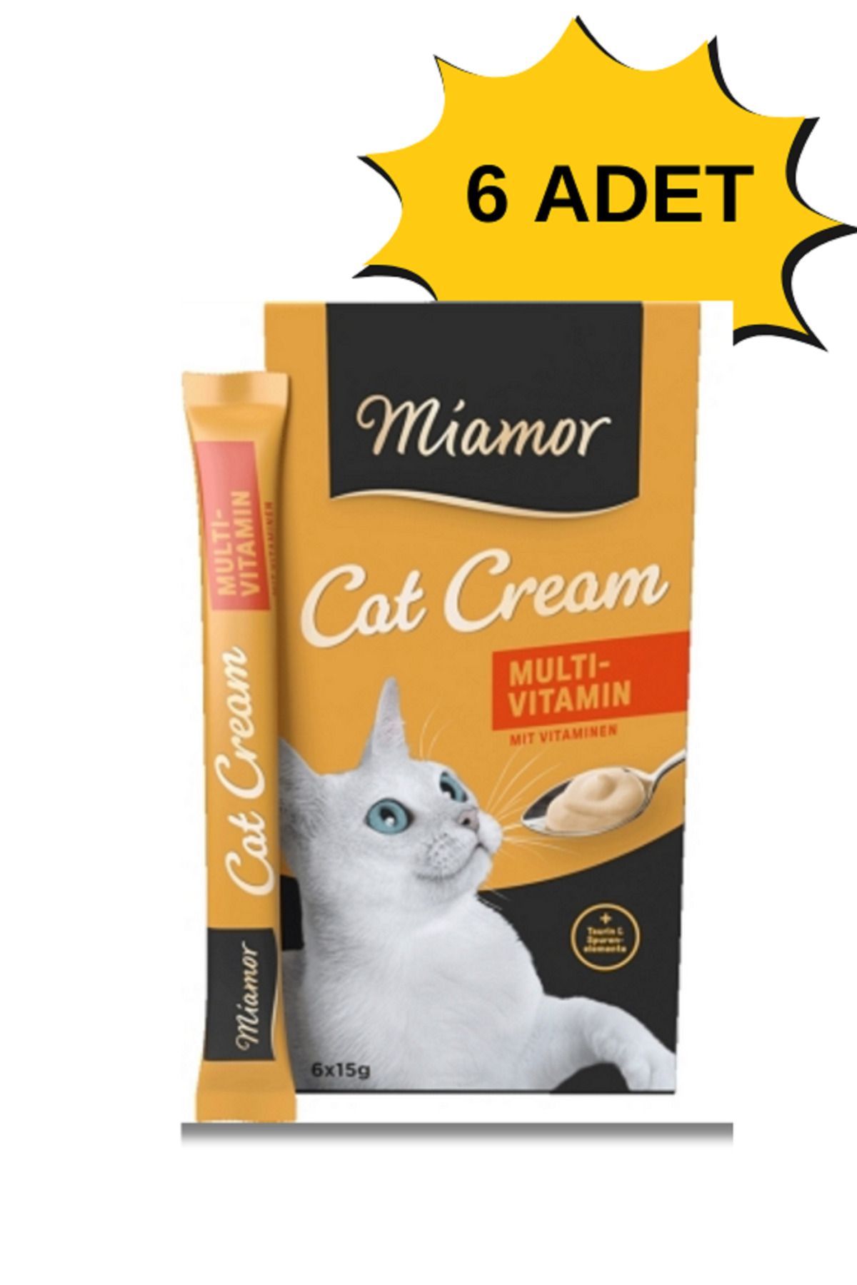 Miamor Cream Multi VitaminliKedi Ödülü 6x15gr...