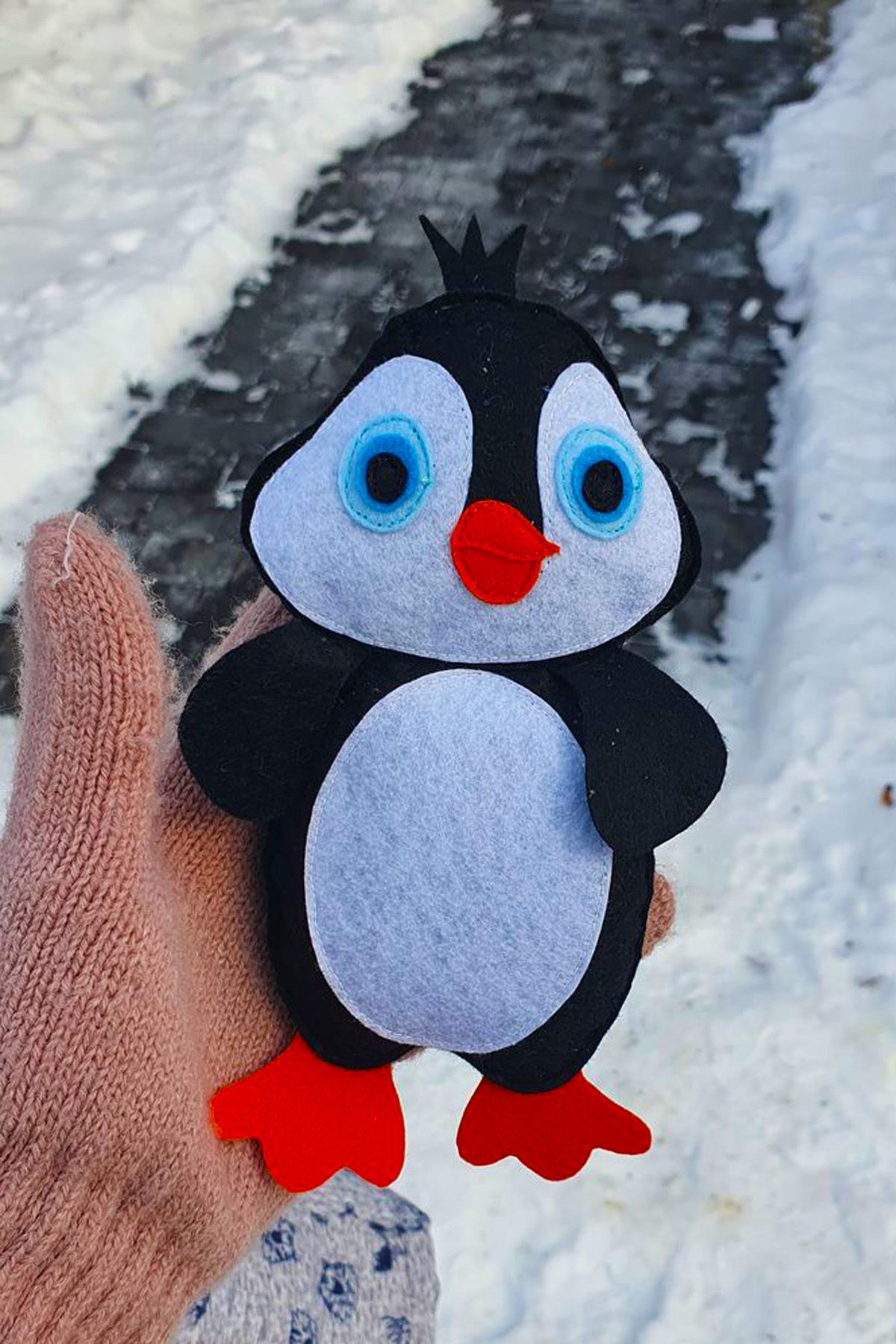 İnşirah Concept Bebek DoğalKeçe Penguen Oyunc...