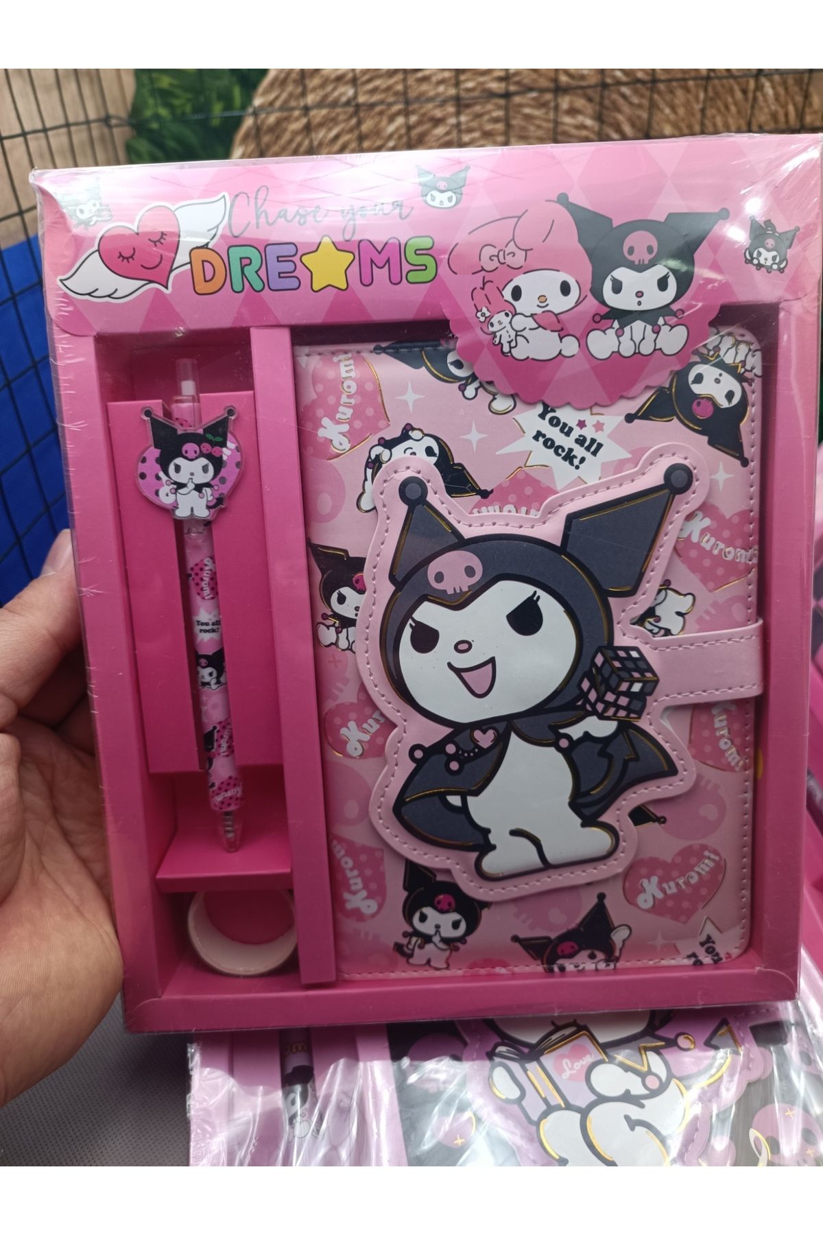 sanrio kuromi cinnamoroll lüx hediyelik kırtasiye seti