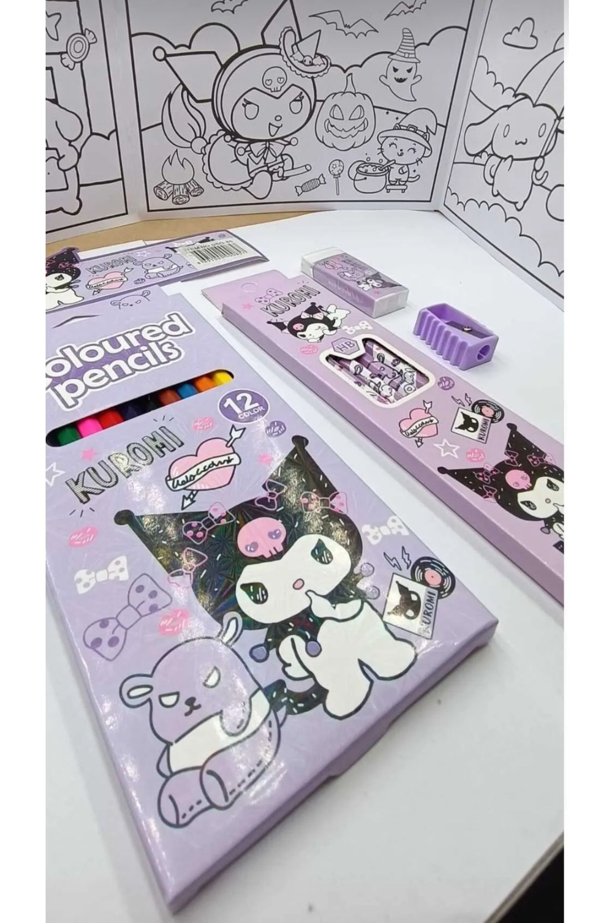 sanrio kuromi cinnamoroll lüx hediyelik kırtasiye seti