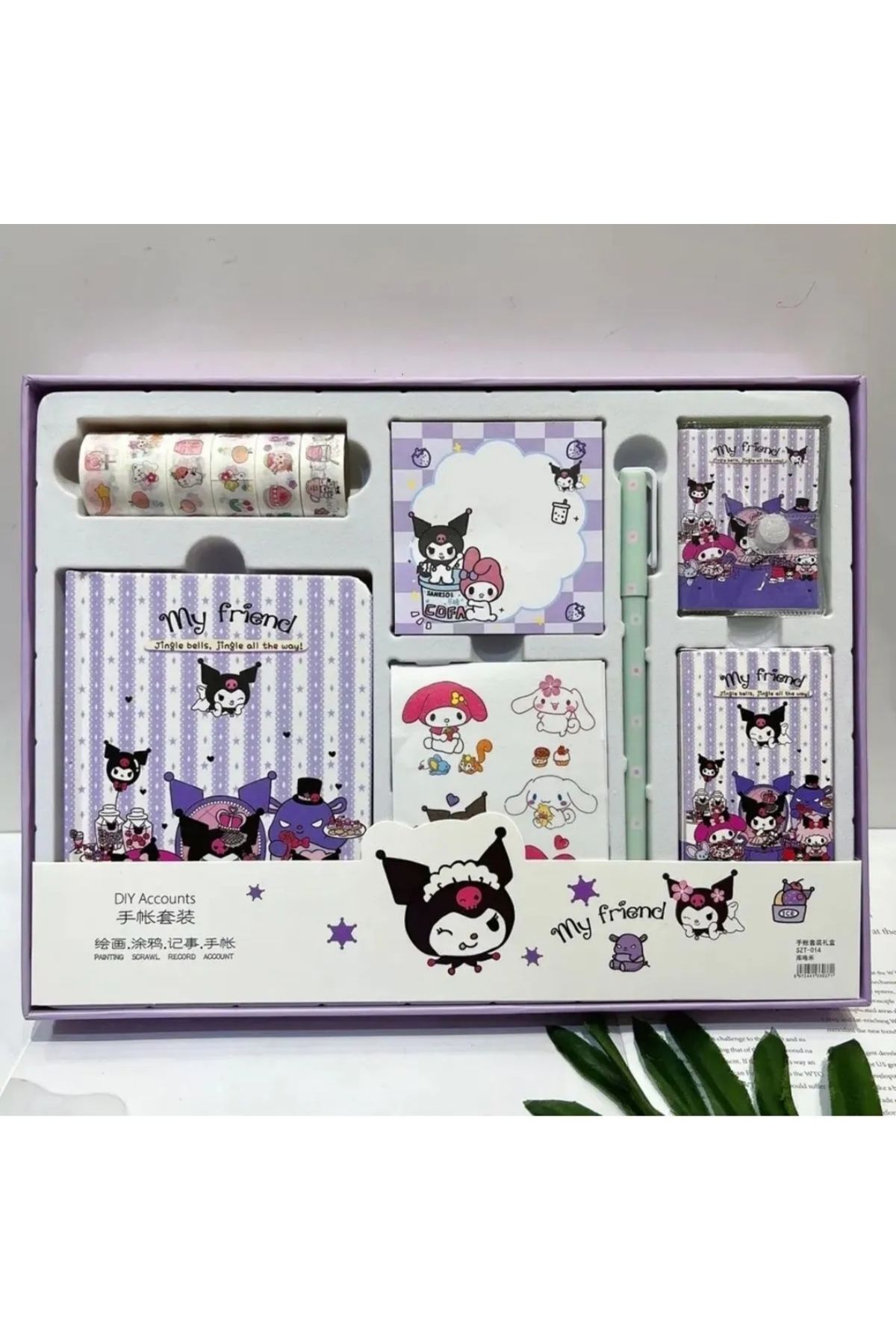 sanrio kuromi cinnamoroll lüx hediyelik kırtasiye seti