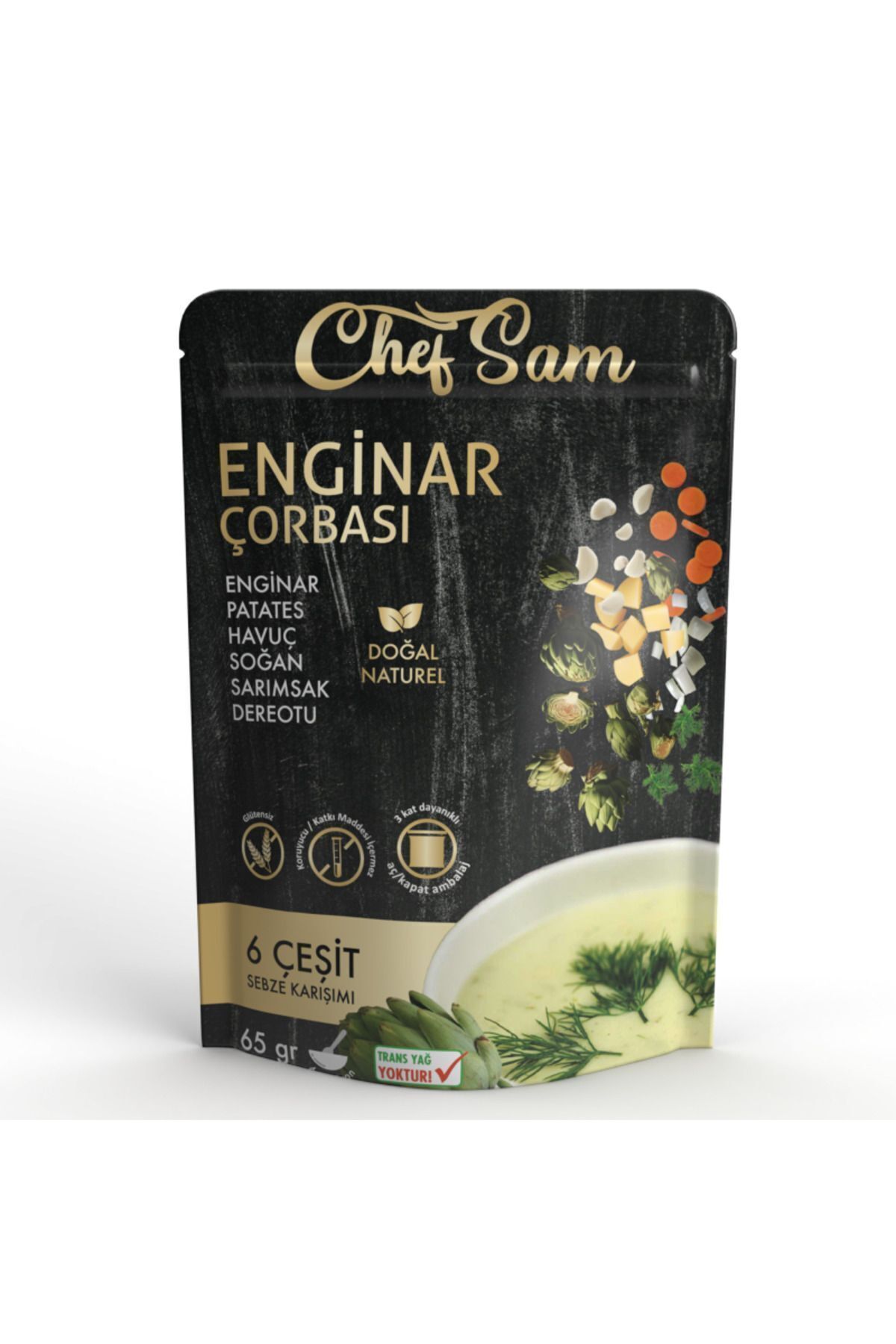 CHEF SAM Glütensiz EnginarÇorbası 65 gr