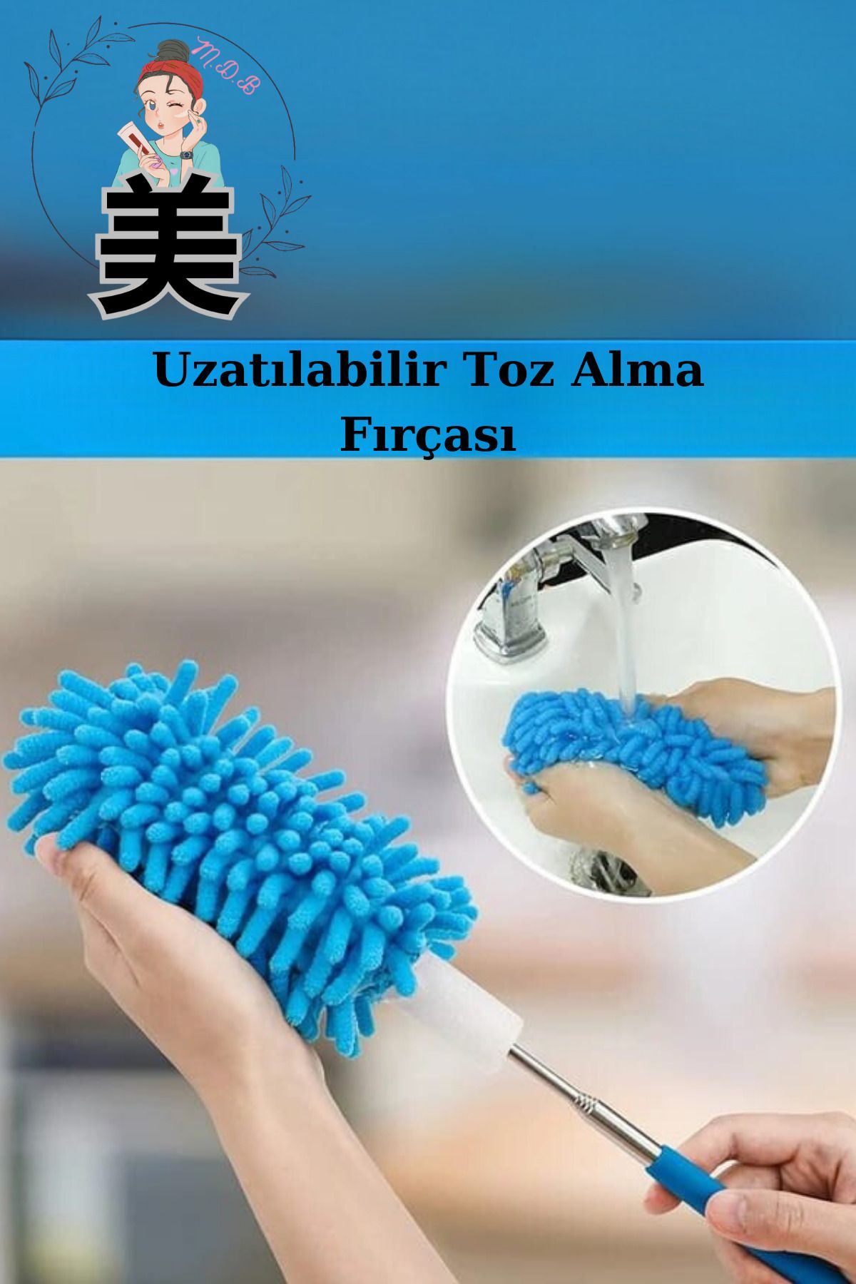 FORSEİ LUCA TeleskopikMikrofiber Tüy Toz Topl...