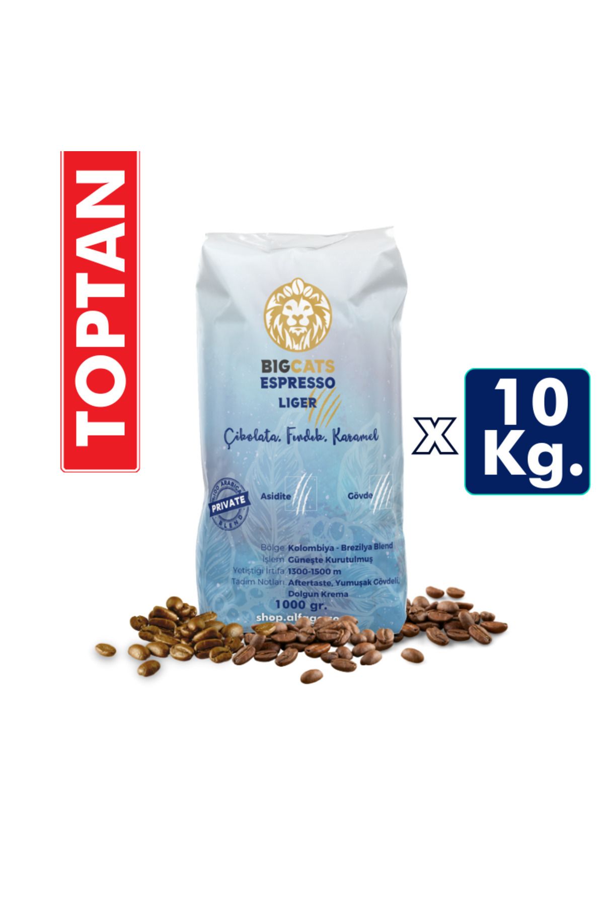 Bigcats Leona Espresso Kahve- 10 Kg. (Toptan)