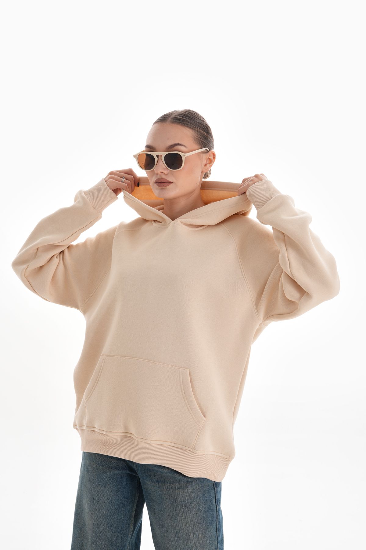 Kapüşonlu Oversize Sweatshirt