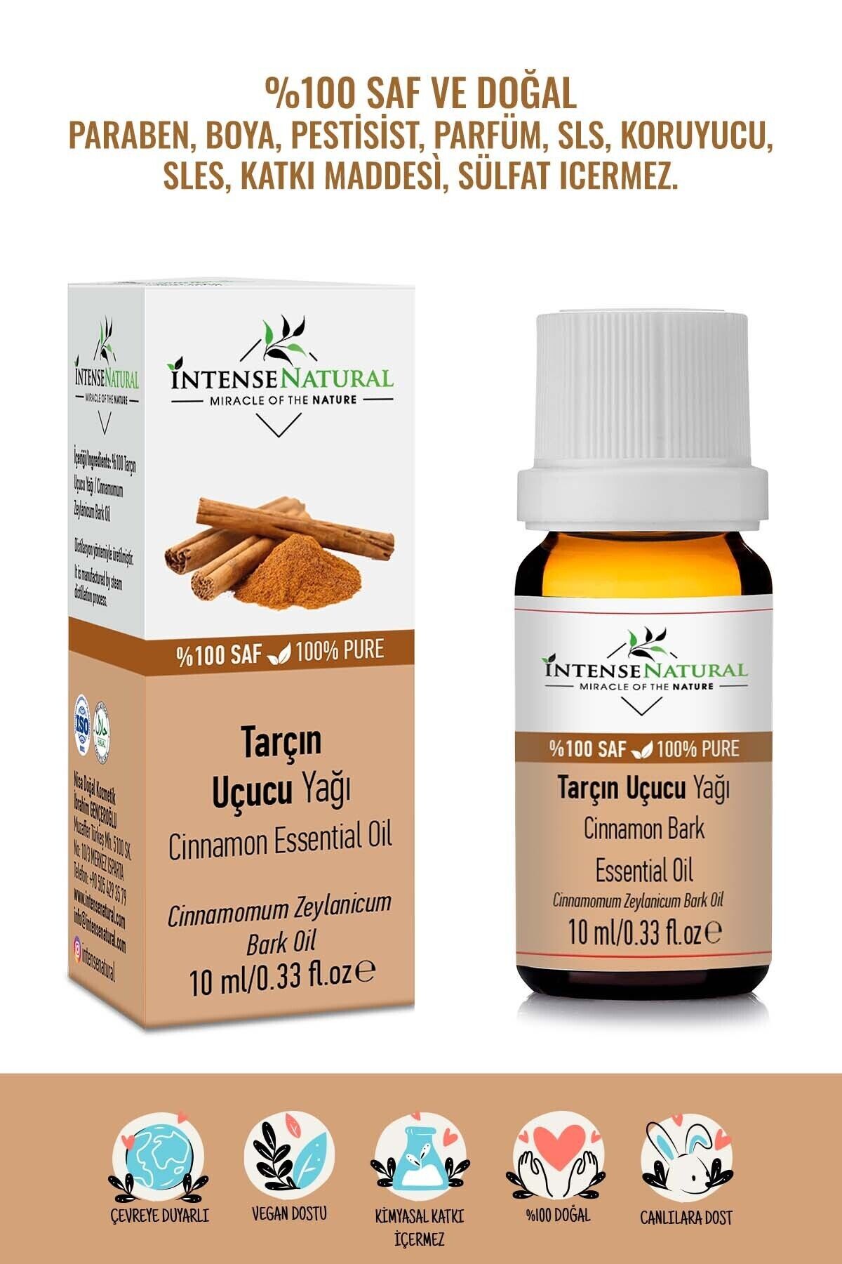 İntense Natural Tarçın UçucuYağı 10 Ml Saf Ve...