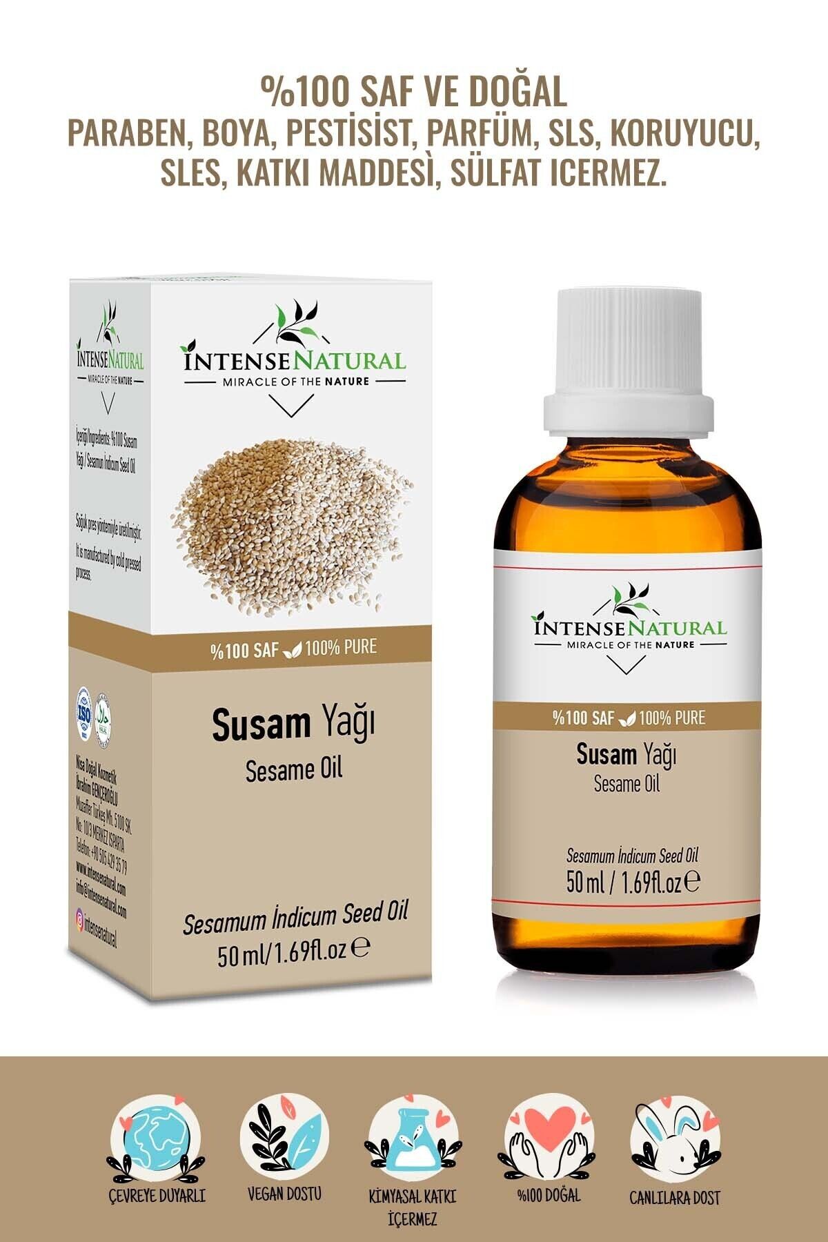 İntense Natural Susam YağıSoğuk Sıkım 50 ml %...