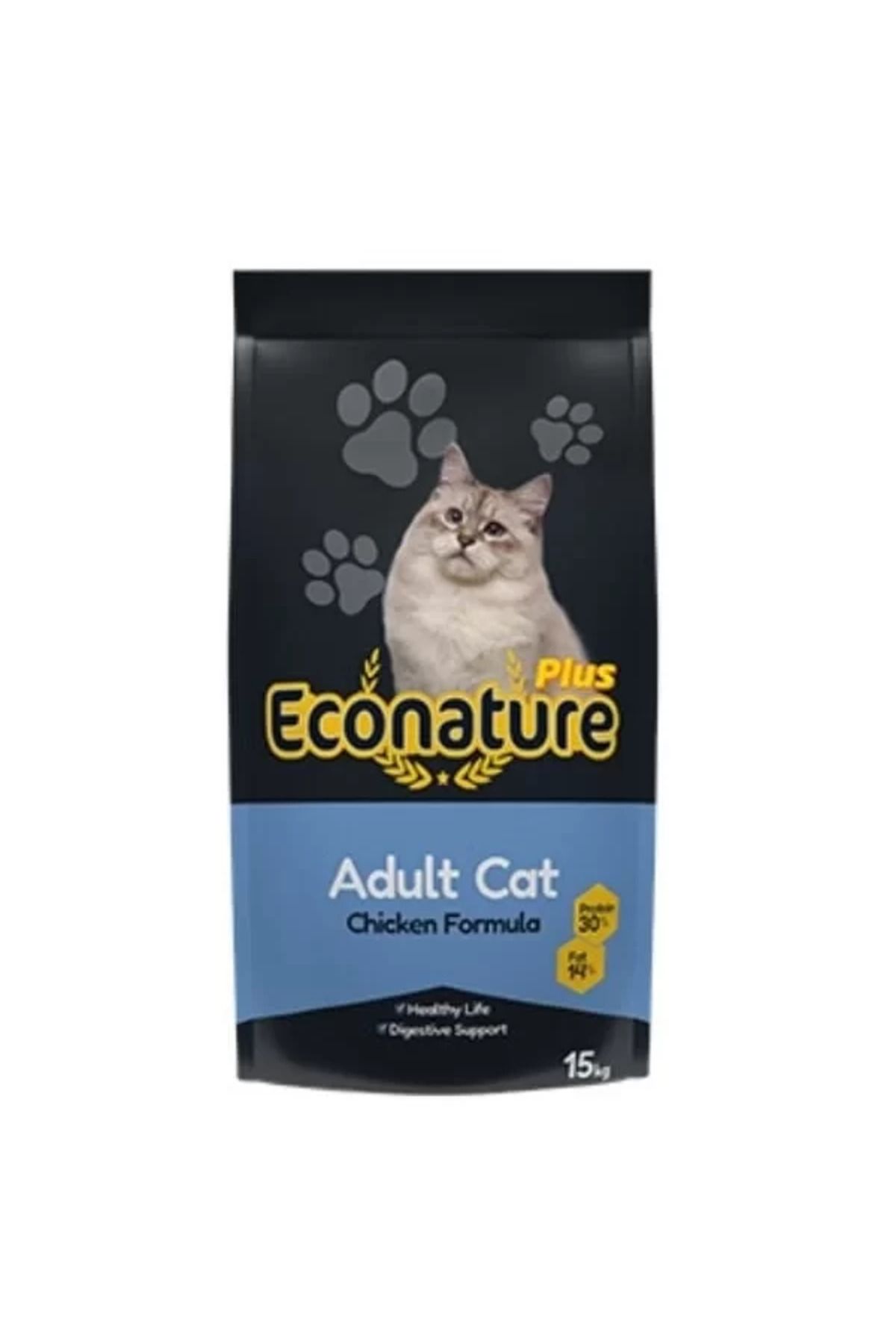 Econature Plus TavukluYetişkin Kedi Maması 15...