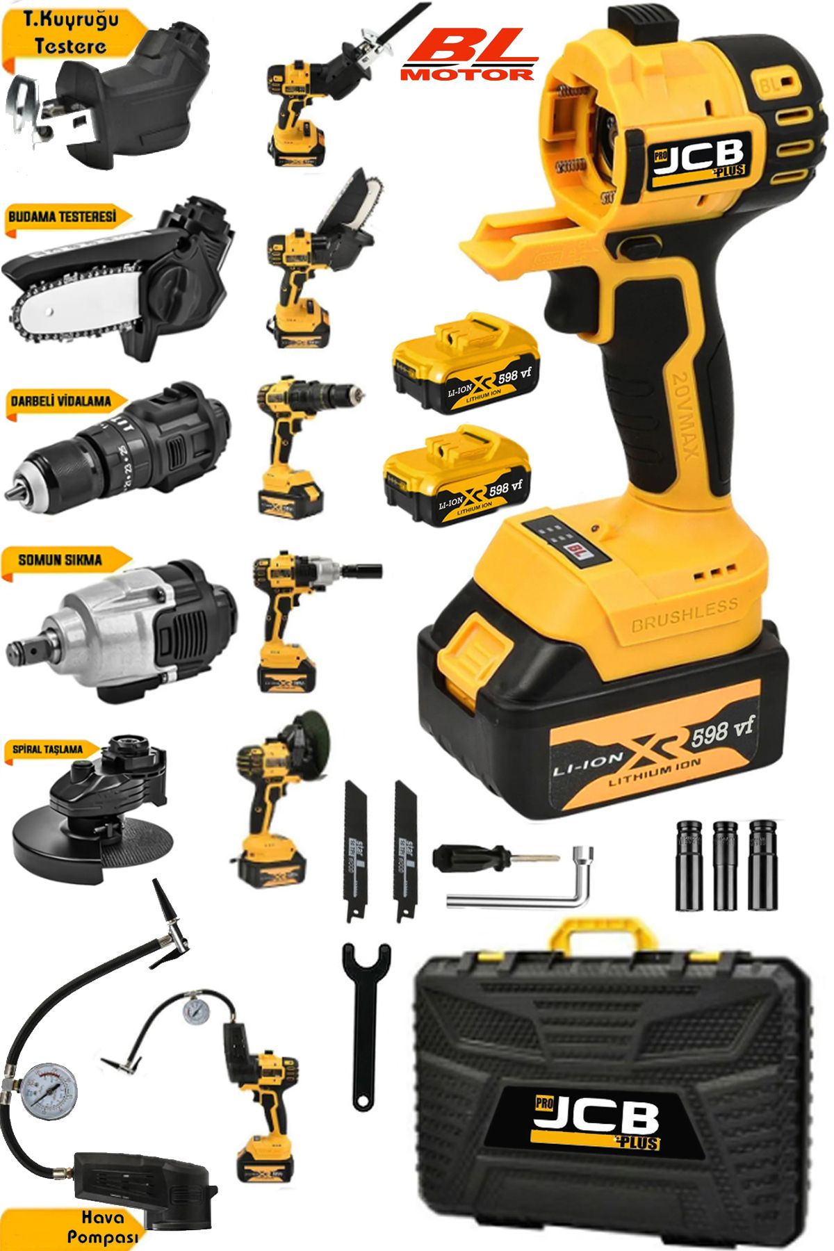 ProJCB Plus Bl Motor TitanKafa 6 Kafalı Set D...