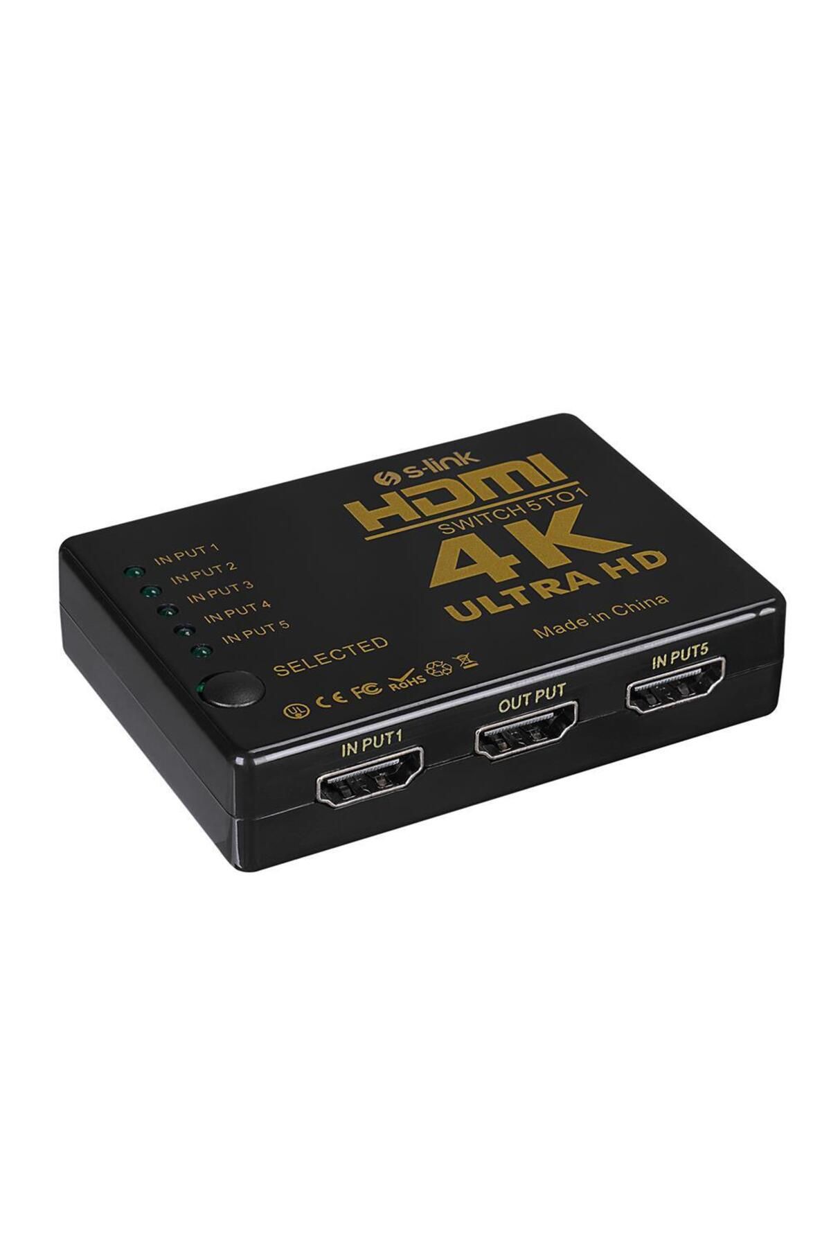 S-Link Sl-hsw75 Hdmı 5in1Otomatik 5li Metal S...