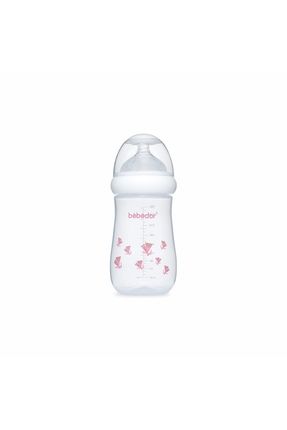 Geniş Ağız Orta Akış Anti-Kolik Silikon Emzikli PP Biberon Pembe Çekirge 260ml 98322 Image 0