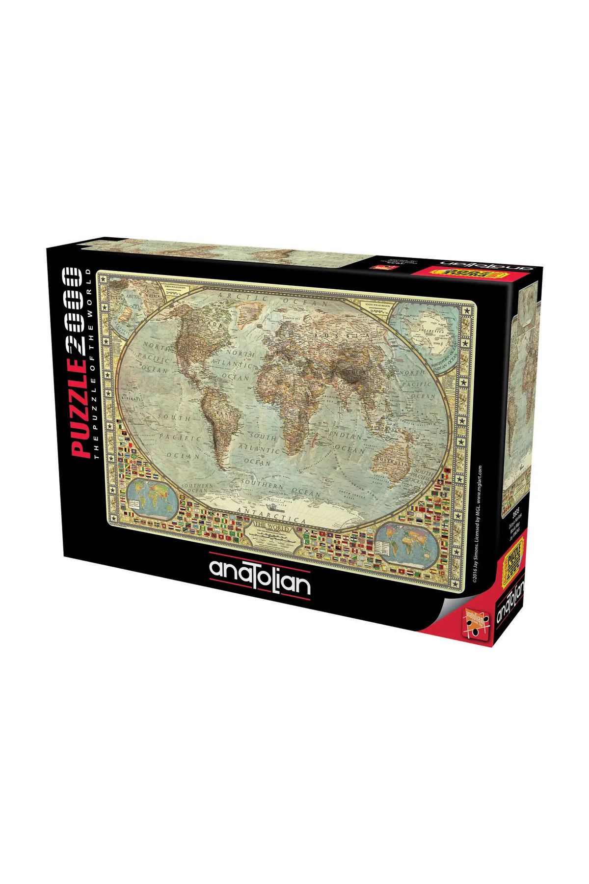 Anatolian Puzzle2000 ParçaDünya Haritası