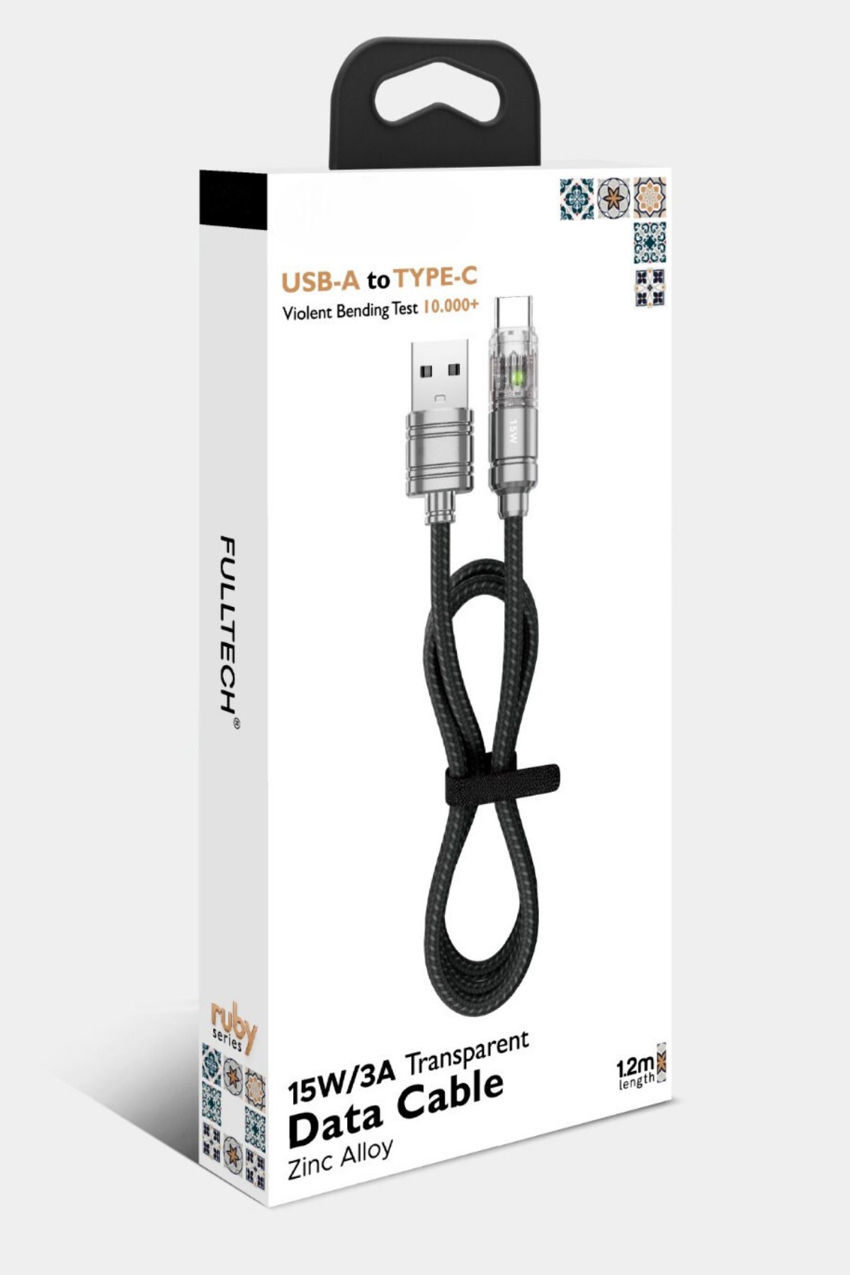 15W /3A USB to Type-C Şarj Kablosu iPhone 15/16 Samsung / Xiaomi Uyumlu 1.2Mt