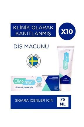 Sigara Içenler Için Smokers Diş Beyazlatan Leke Giderici Diş Macunu 10x75 ml Image 0