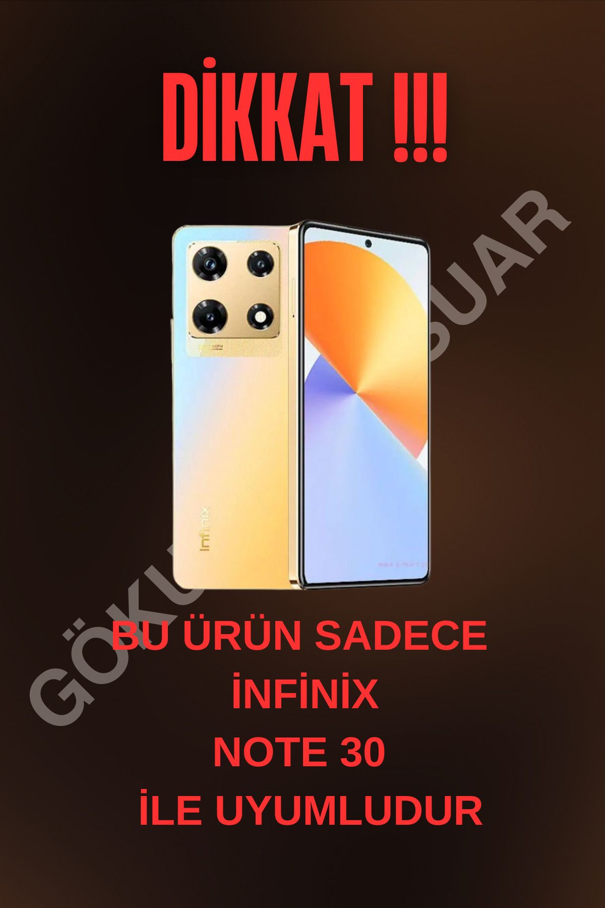 İnfinix Note 30 Uyumlu 
Baskılı Telefon Kılıfı