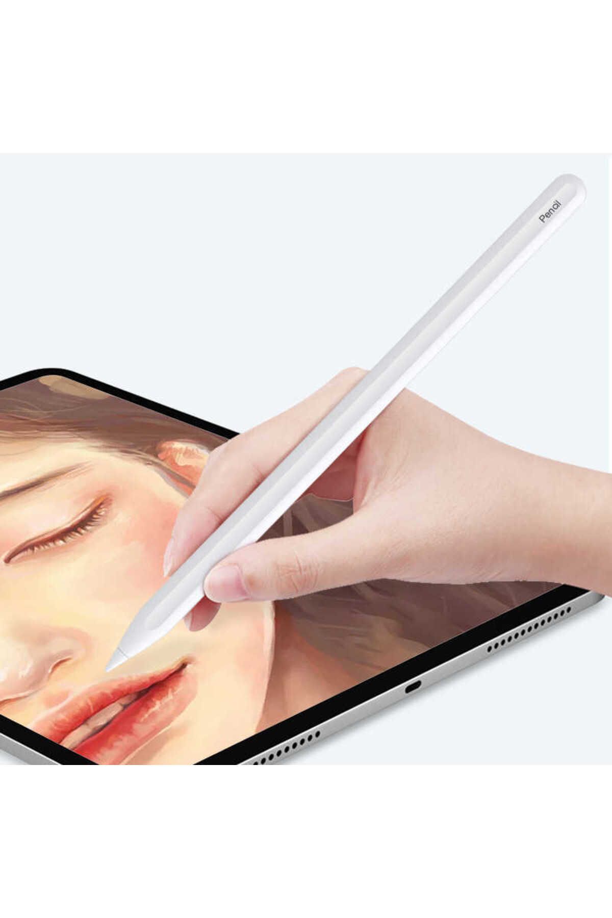 iPad 2.nesil Kalem Ipad Pro 11/12.9, Ipad 8.9.10. Nesil iPad Air 11 13 4/5/6 Magnetik Avuç içi Red W