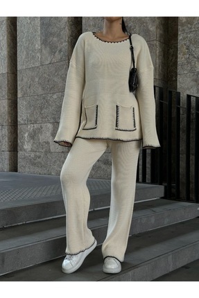 Çoban Dikişli İkili Triko Takım Image 2